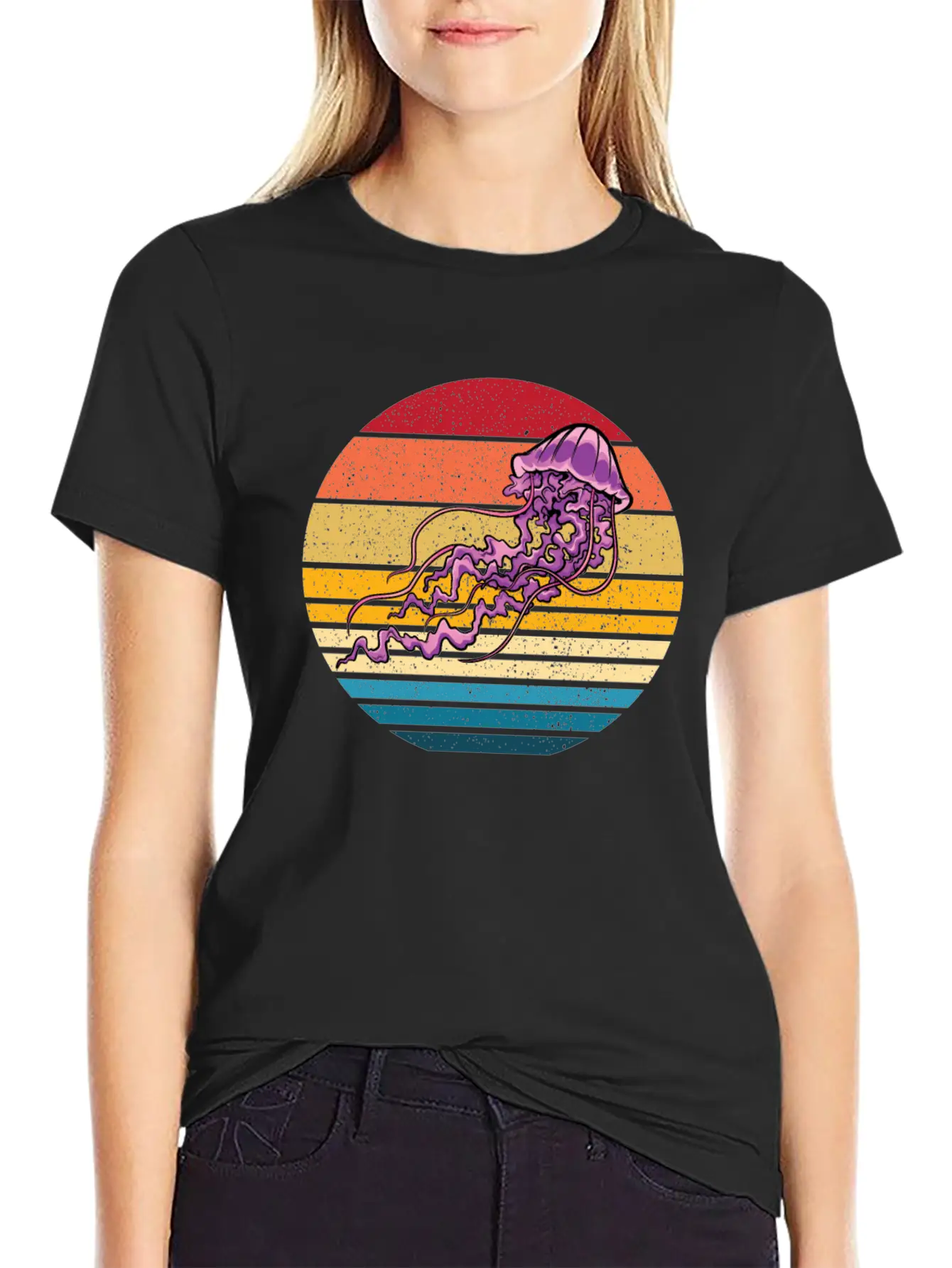 Fire Jellyfish Stylish Everyday T-Shirt – Unisex Basic Cotton Tee