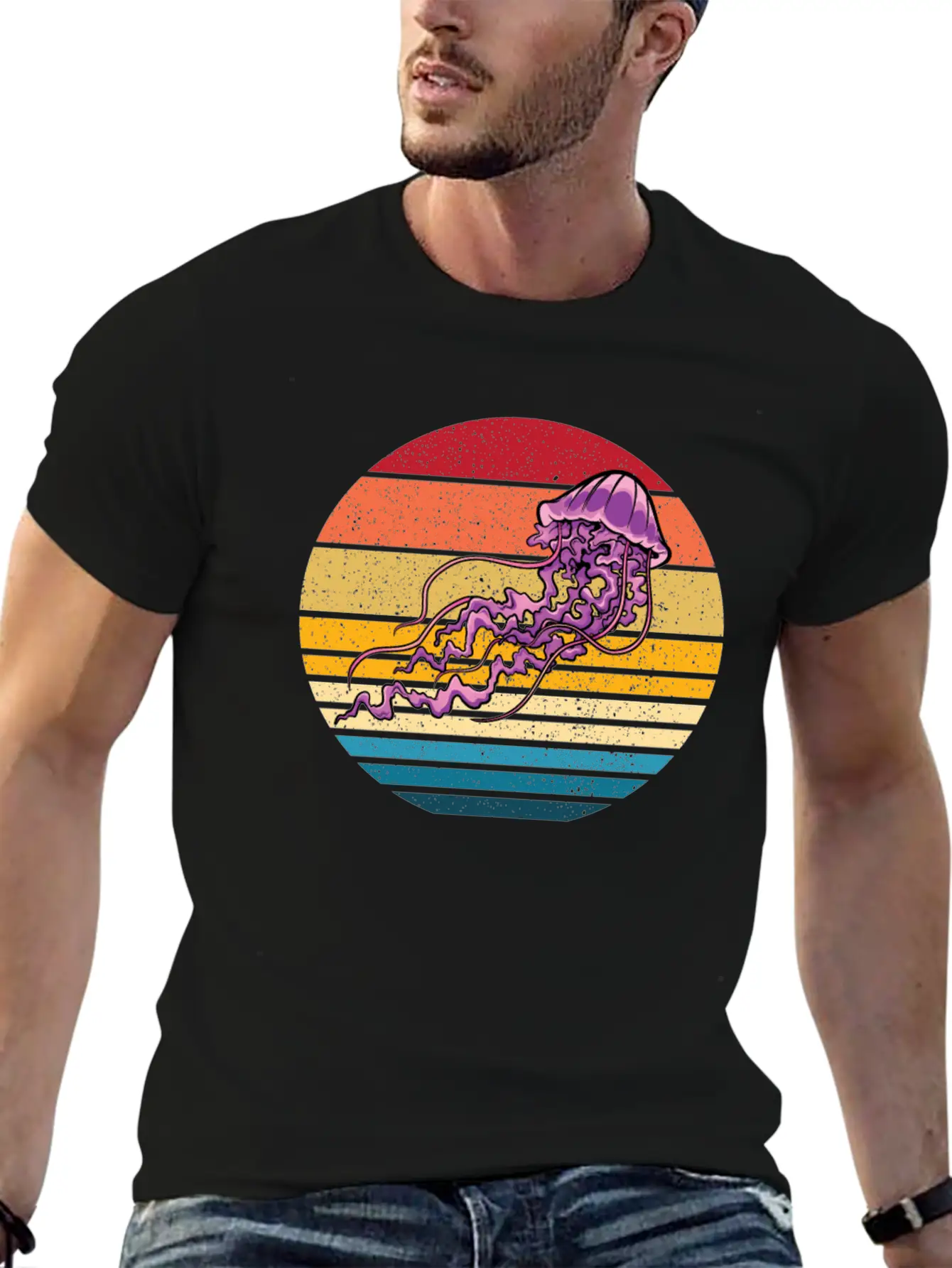 Fire Jellyfish Stylish Everyday T-Shirt – Unisex Basic Cotton Tee