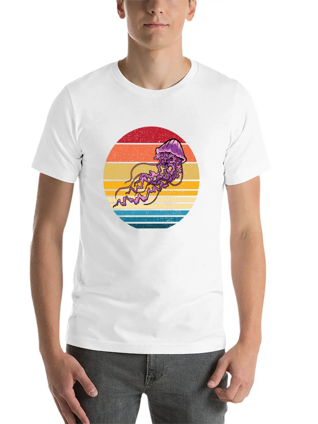 Fire Jellyfish Stylish Everyday T-Shirt – Unisex Basic Cotton Tee