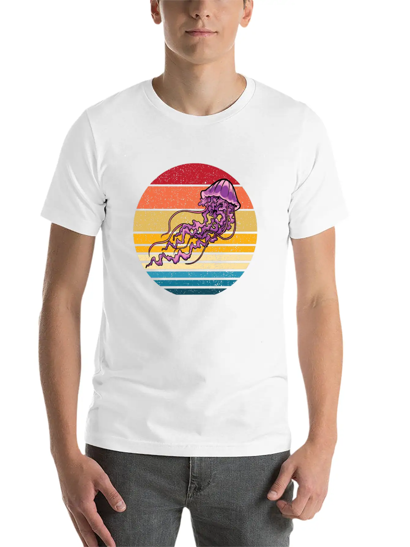 Fire Jellyfish Stylish Everyday T-Shirt – Unisex Basic Cotton Tee
