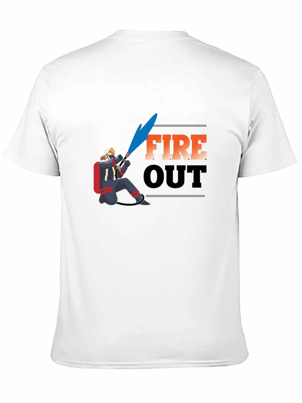 Firefighter - Fire Out Unisex Casual T-Shirt – Clean Design For Daily Comfort
