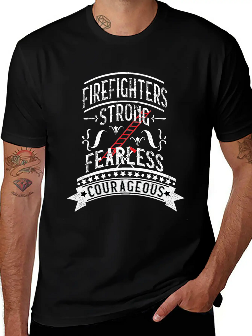 Firefighters Cool Courageous Fearless Unisex Casual T-Shirt – Clean Design For Daily Comfort