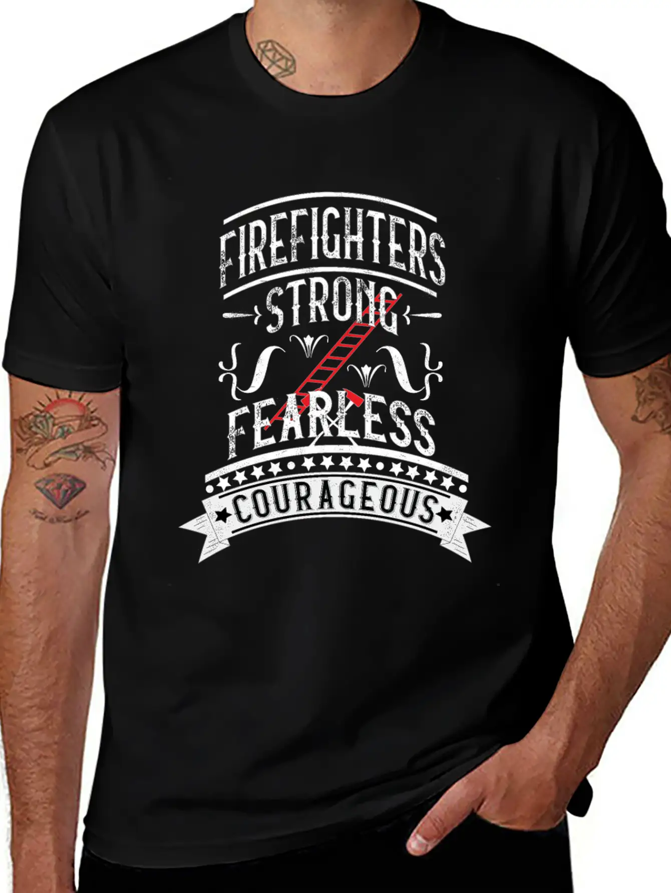 Firefighters Cool Courageous Fearless Unisex Casual T-Shirt – Clean Design For Daily Comfort