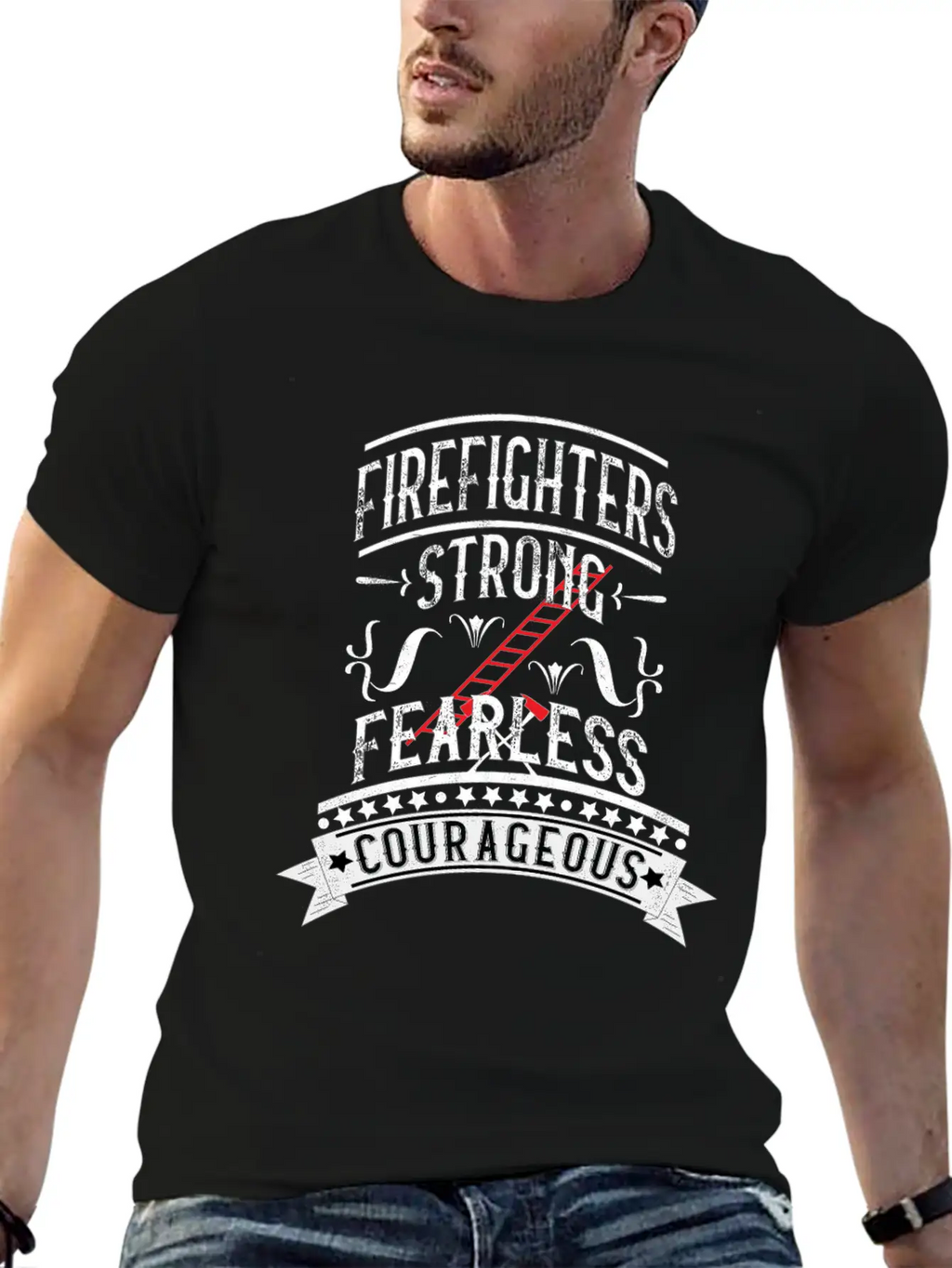 Firefighters Cool Courageous Fearless Unisex Casual T-Shirt – Clean Design For Daily Comfort