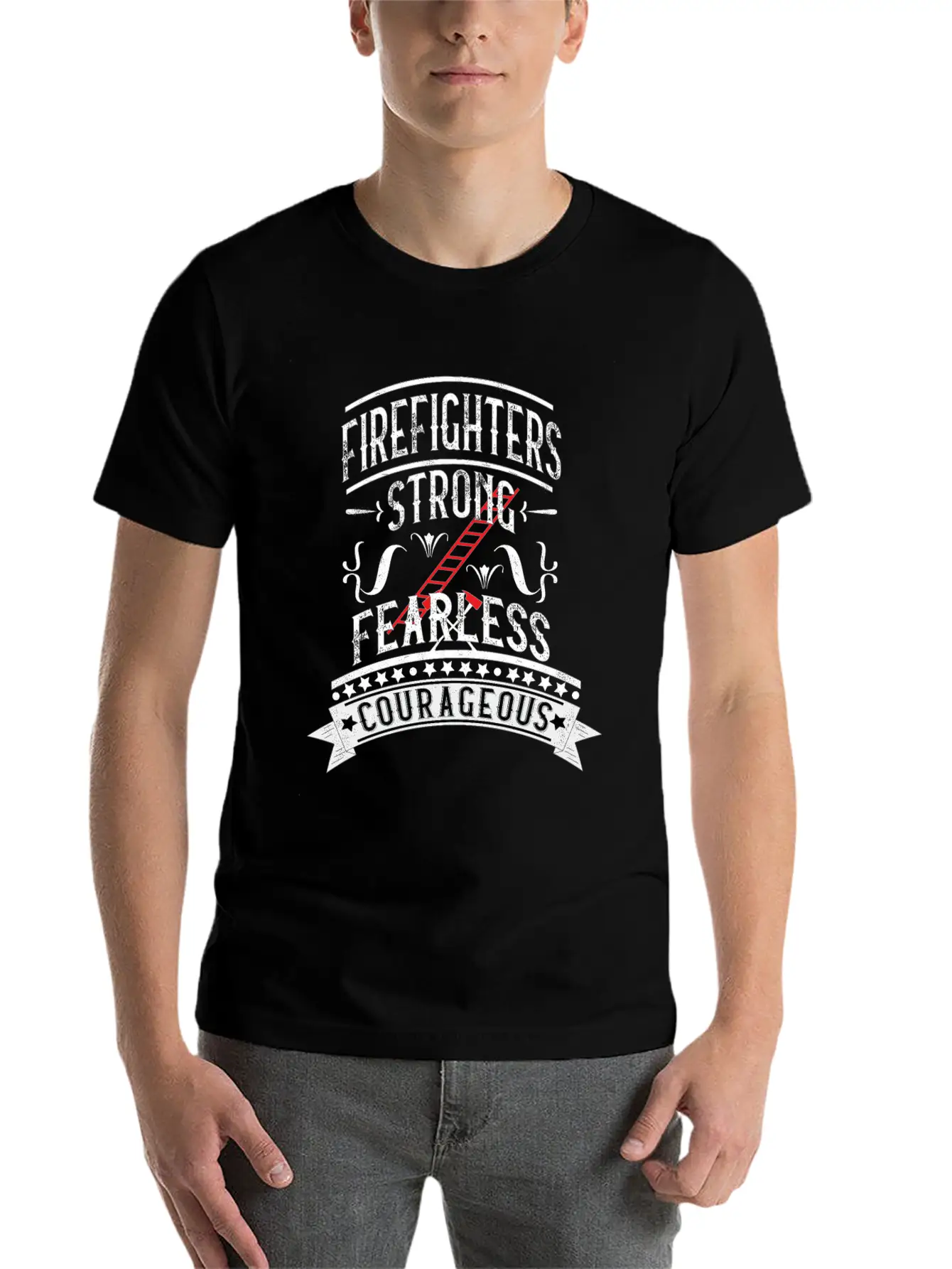 Firefighters Cool Courageous Fearless Unisex Casual T-Shirt – Clean Design For Daily Comfort