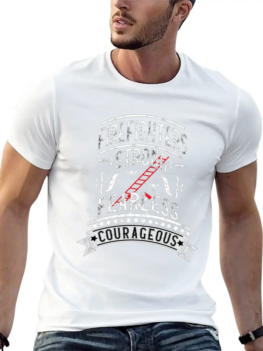 Firefighters Cool Courageous Fearless Unisex Casual T-Shirt – Clean Design For Daily Comfort