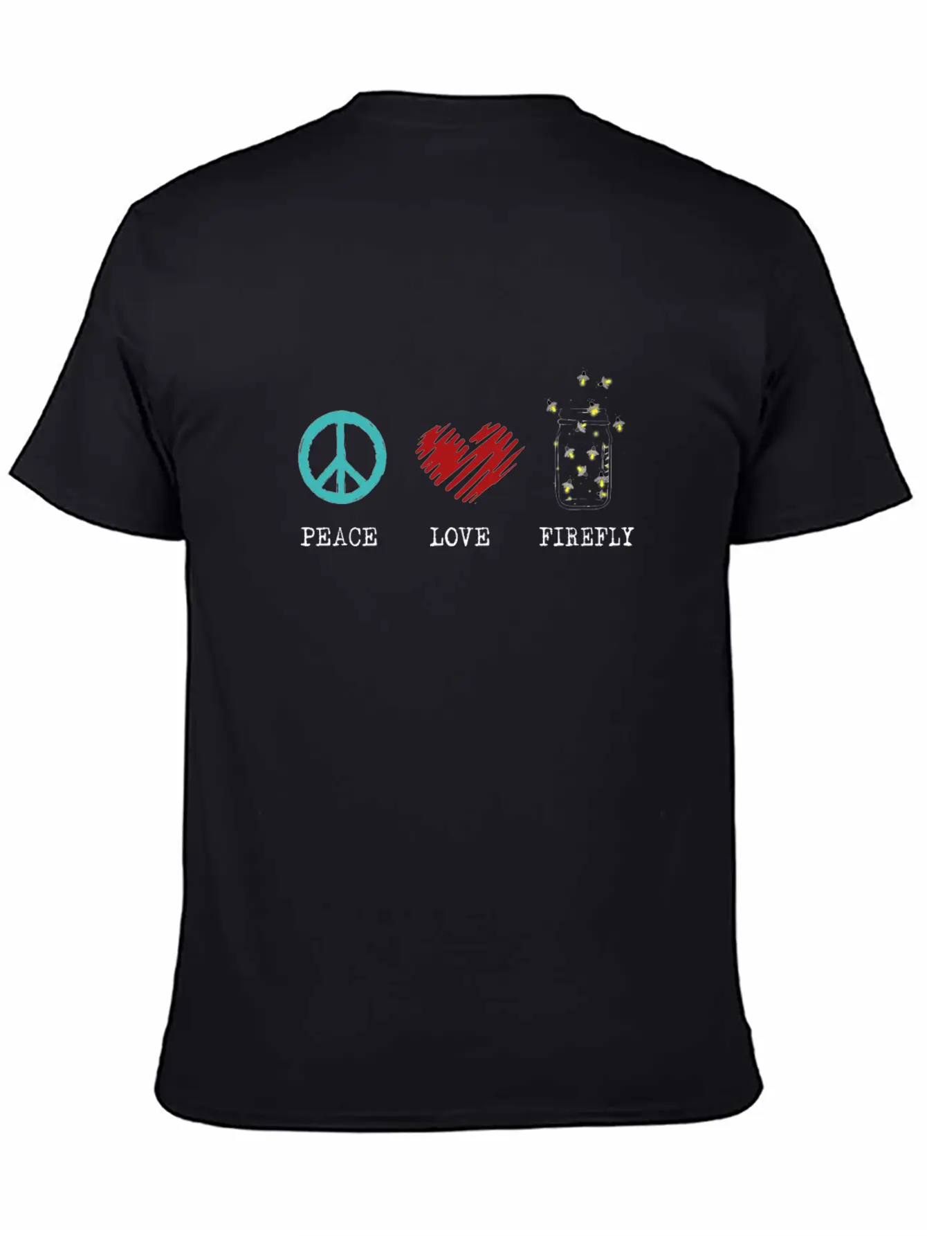 Firefly Peace Love Fireflies In A Jar Lightning Bu Unisex Casual T-Shirt – Clean Design For Daily Comfort