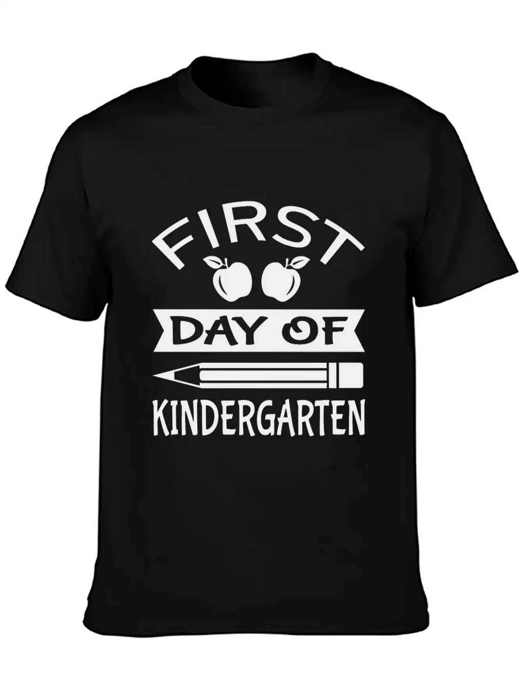 First Day Of Kindergarten Unisex Short Sleeve Soft Cotton T-Shirt – Casual Everyday Wear