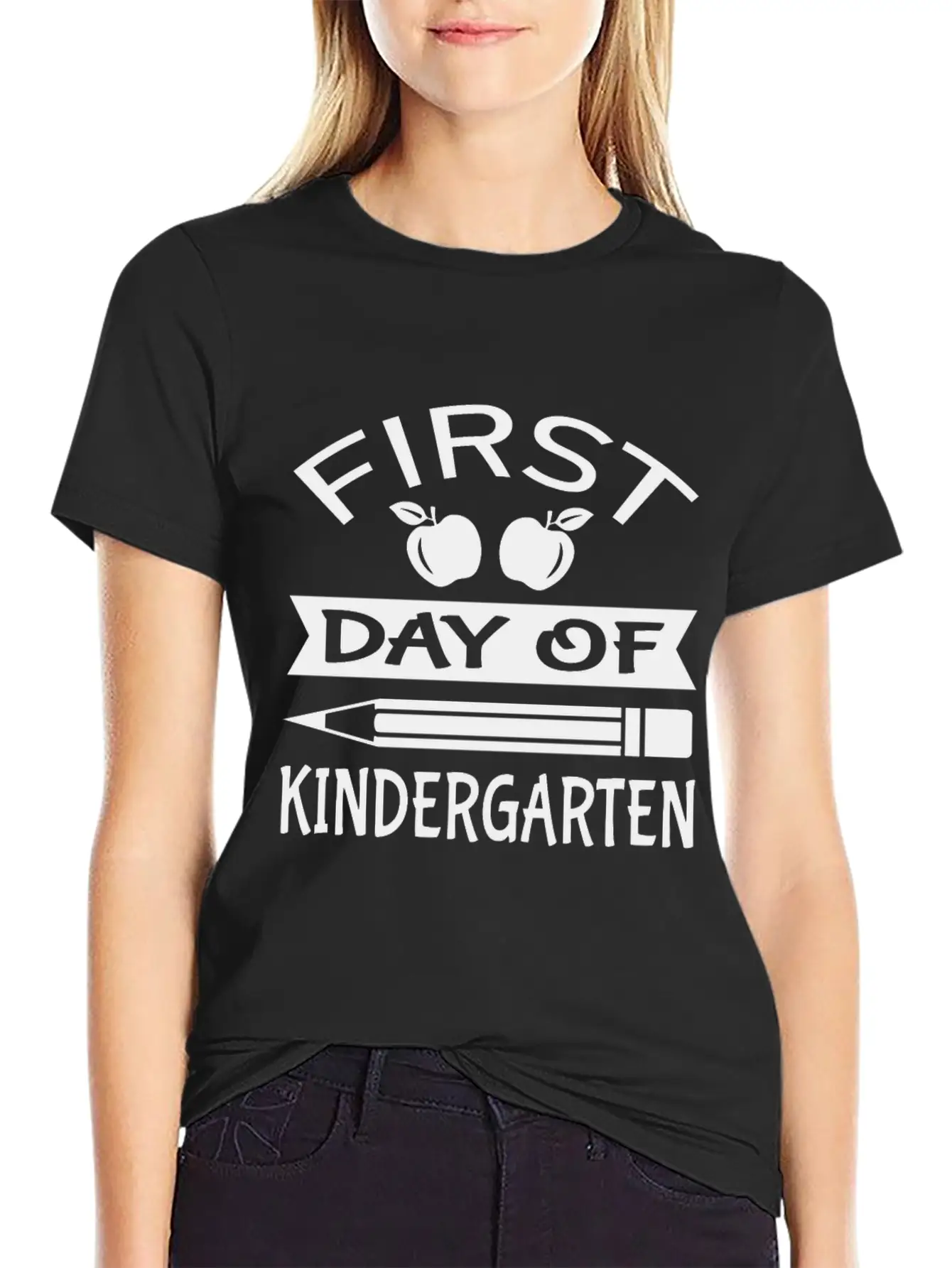 First Day Of Kindergarten Unisex Short Sleeve Soft Cotton T-Shirt – Casual Everyday Wear