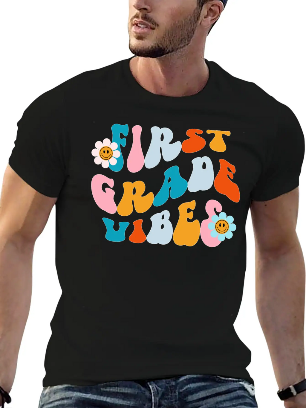 First Grade Vibes, Back To School Tee Essential Cotton Tee For Daily Outfits – Unisex Style
