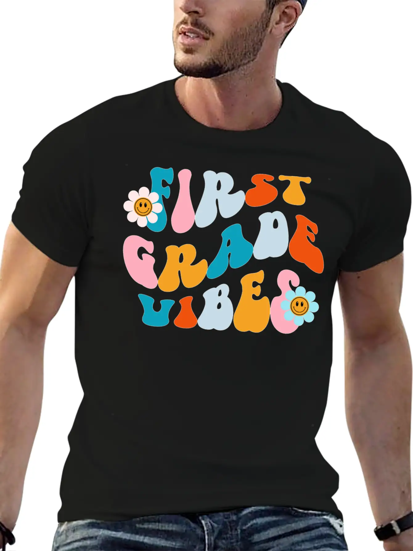First Grade Vibes, Back To School Tee Essential Cotton Tee For Daily Outfits – Unisex Style