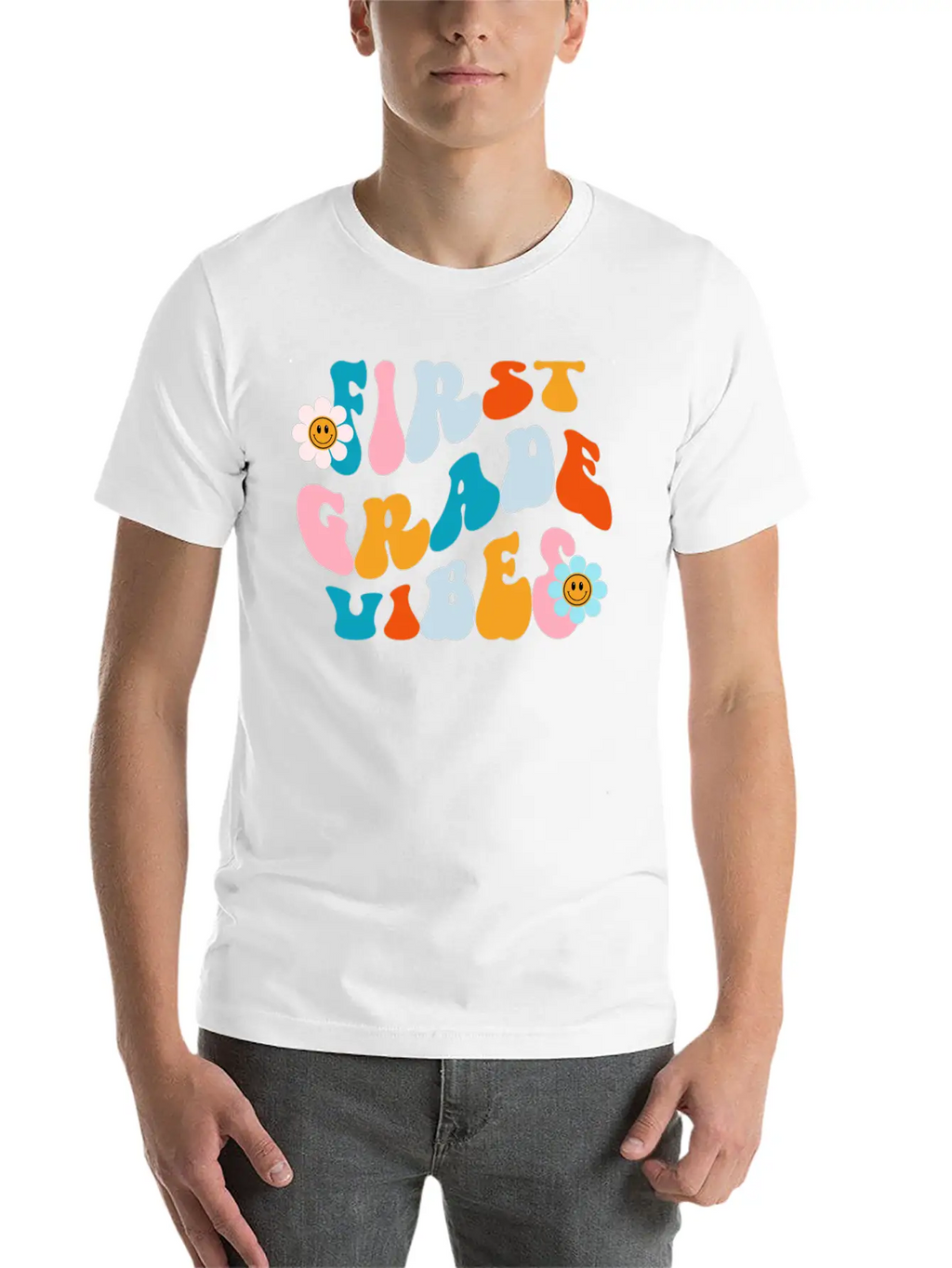 First Grade Vibes, Back To School Tee Essential Cotton Tee For Daily Outfits – Unisex Style
