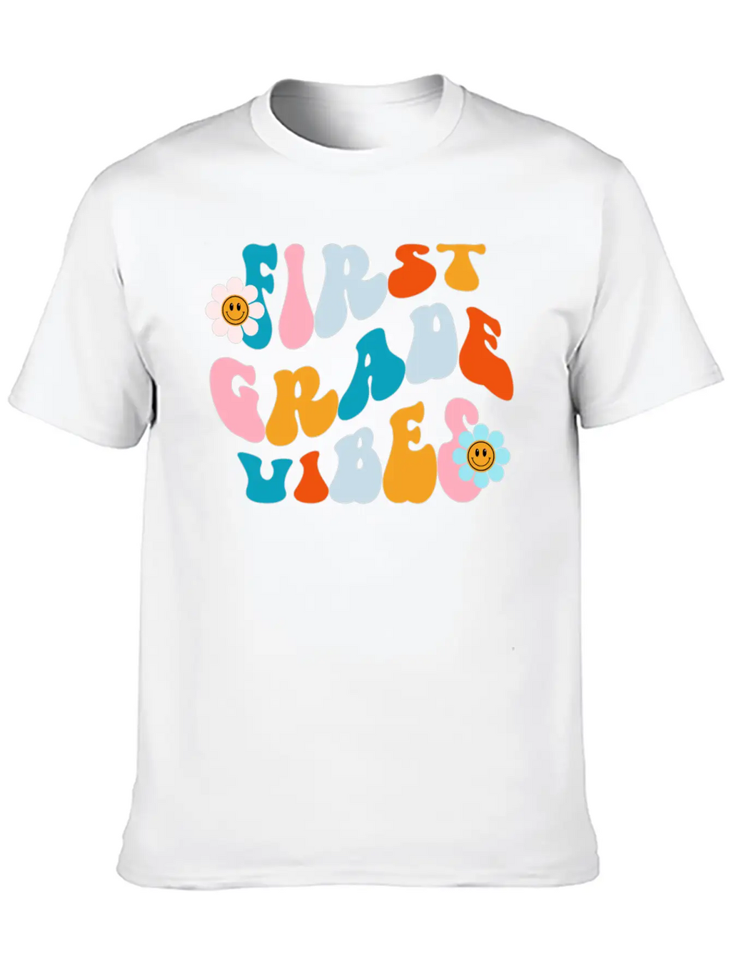 First Grade Vibes, Back To School Tee Essential Cotton Tee For Daily Outfits – Unisex Style