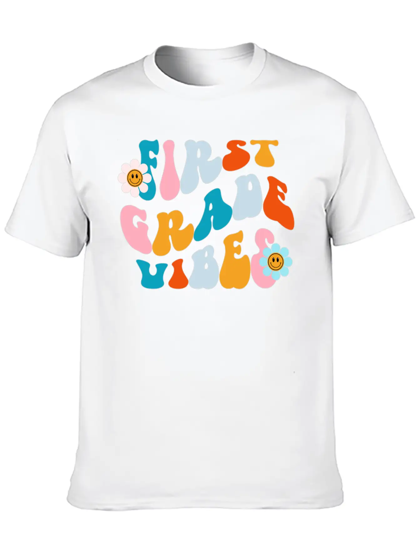 First Grade Vibes, Back To School Tee Essential Cotton Tee For Daily Outfits – Unisex Style