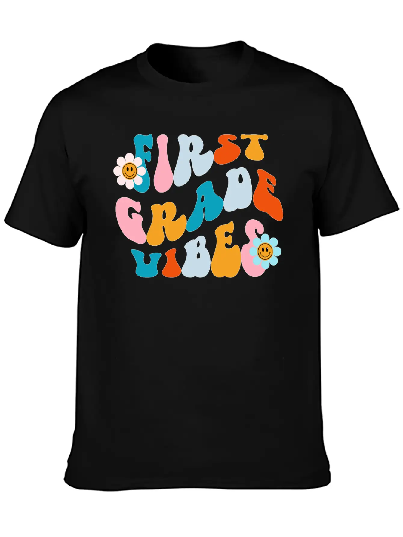 First Grade Vibes, Back To School Tee Essential Cotton Tee For Daily Outfits – Unisex Style