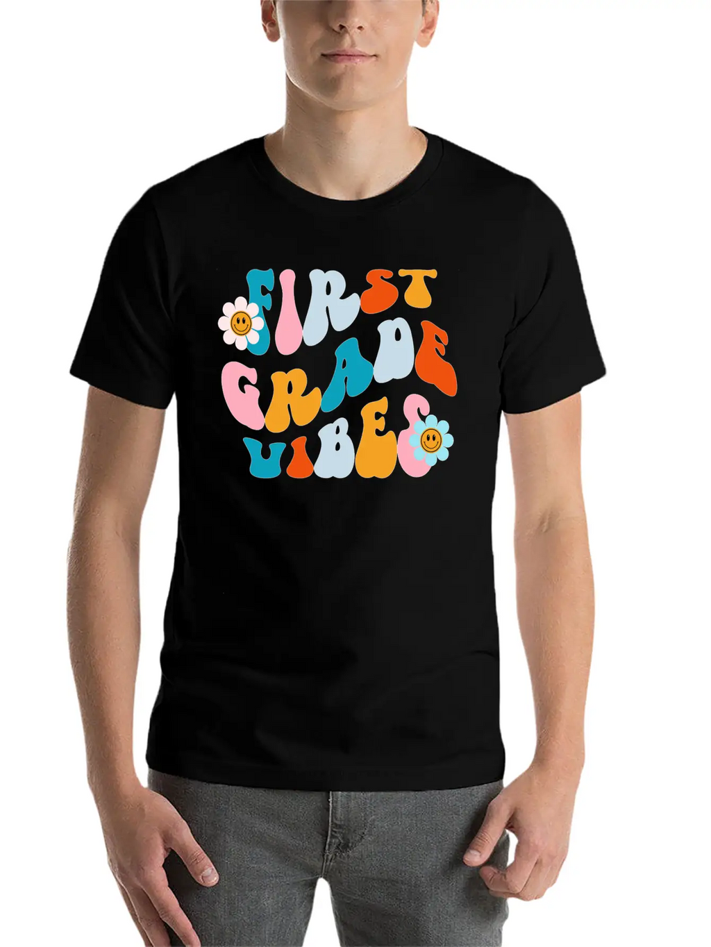 First Grade Vibes, Back To School Tee Essential Cotton Tee For Daily Outfits – Unisex Style