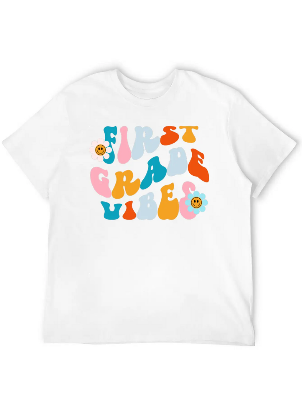 First Grade Vibes, Back To School Tee Essential Cotton Tee For Daily Outfits – Unisex Style