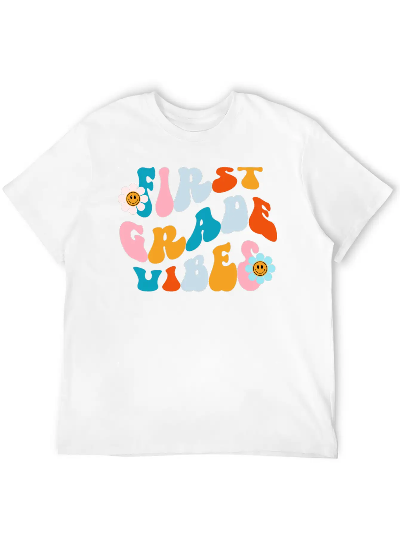 First Grade Vibes, Back To School Tee Essential Cotton Tee For Daily Outfits – Unisex Style