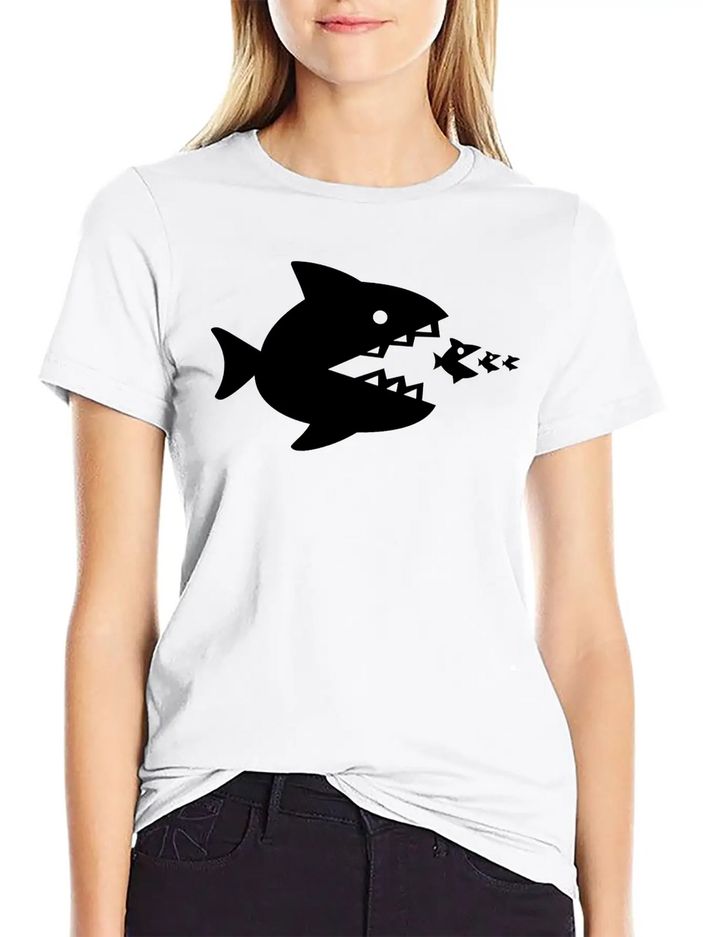 Fish Eats Fish Eats Fish Breathable Soft Cotton T-Shirt – Timeless Casual Look