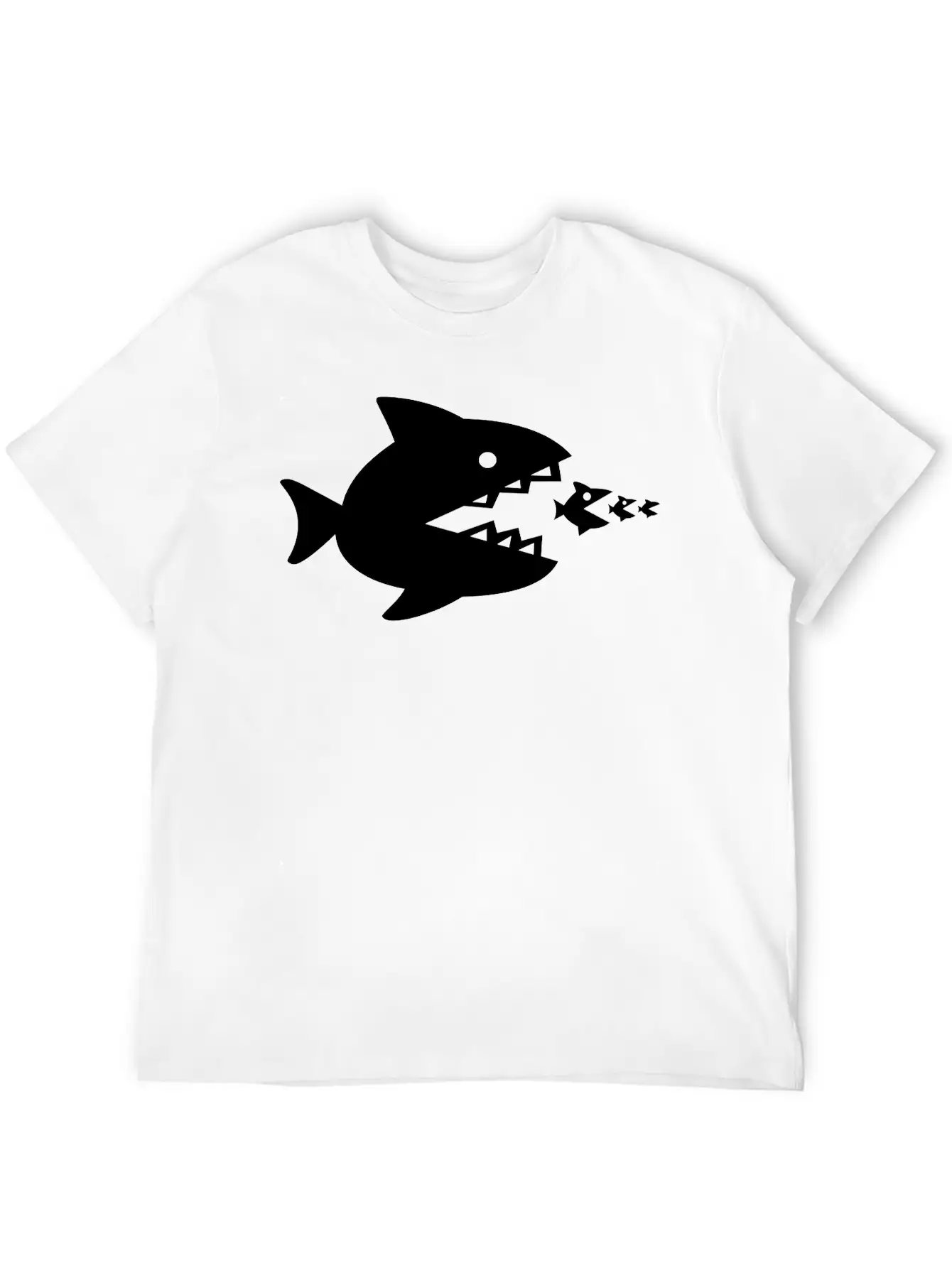 Fish Eats Fish Eats Fish Breathable Soft Cotton T-Shirt – Timeless Casual Look