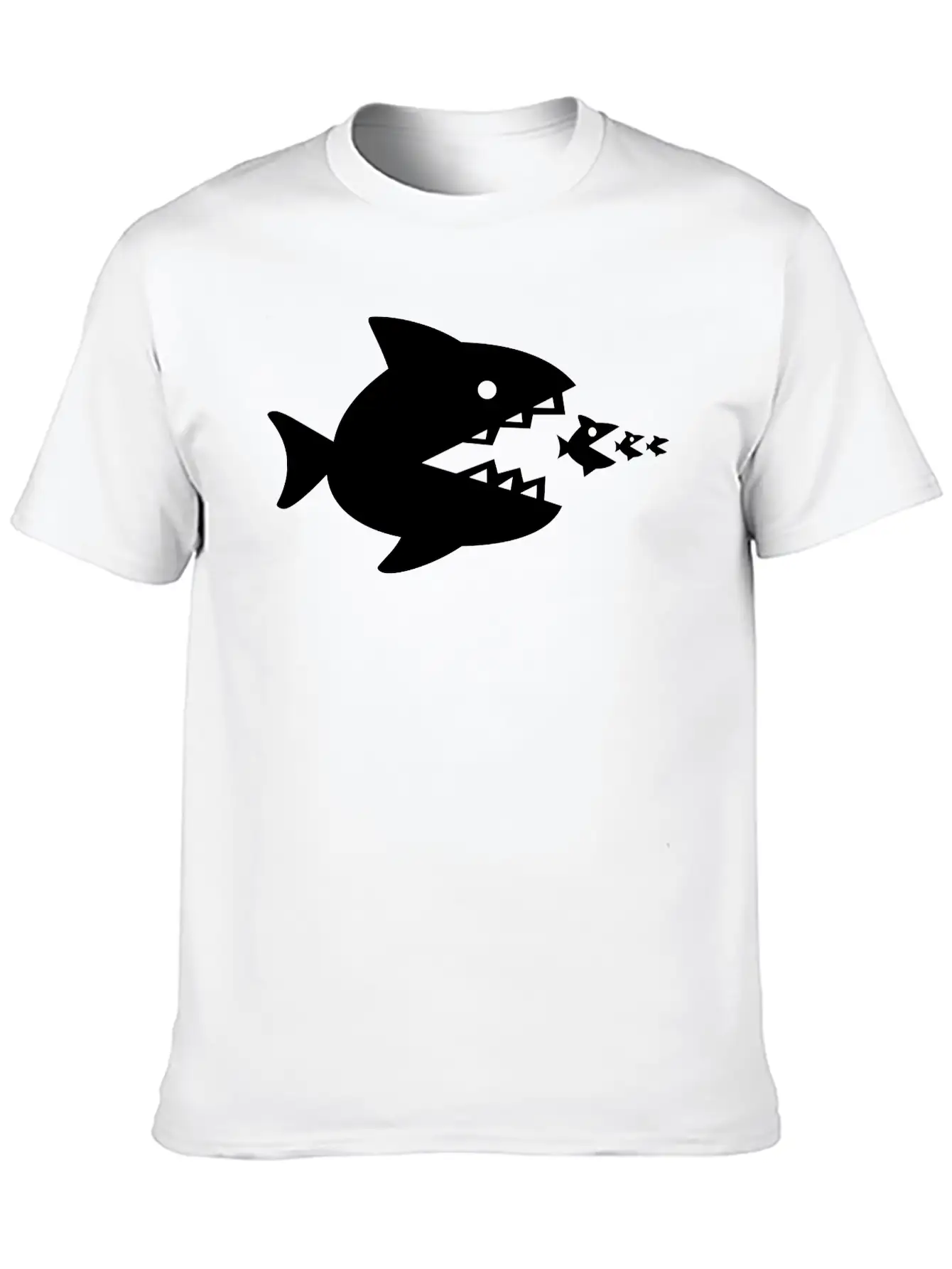 Fish Eats Fish Eats Fish Breathable Soft Cotton T-Shirt – Timeless Casual Look