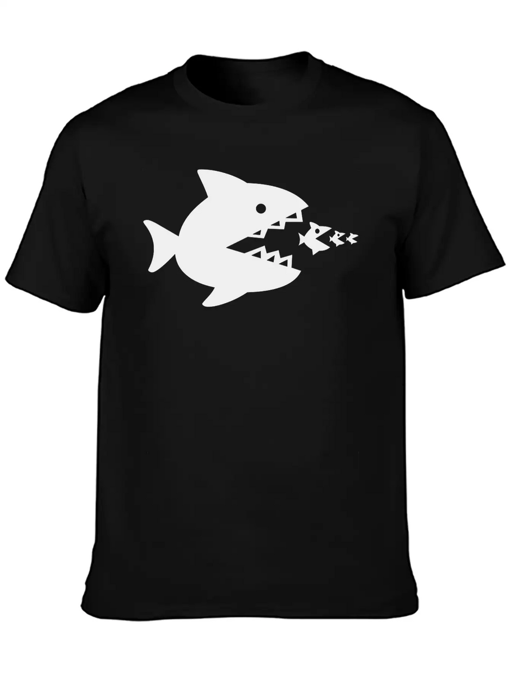 Fish Eats Fish Eats Fish Breathable Soft Cotton T-Shirt – Timeless Casual Look