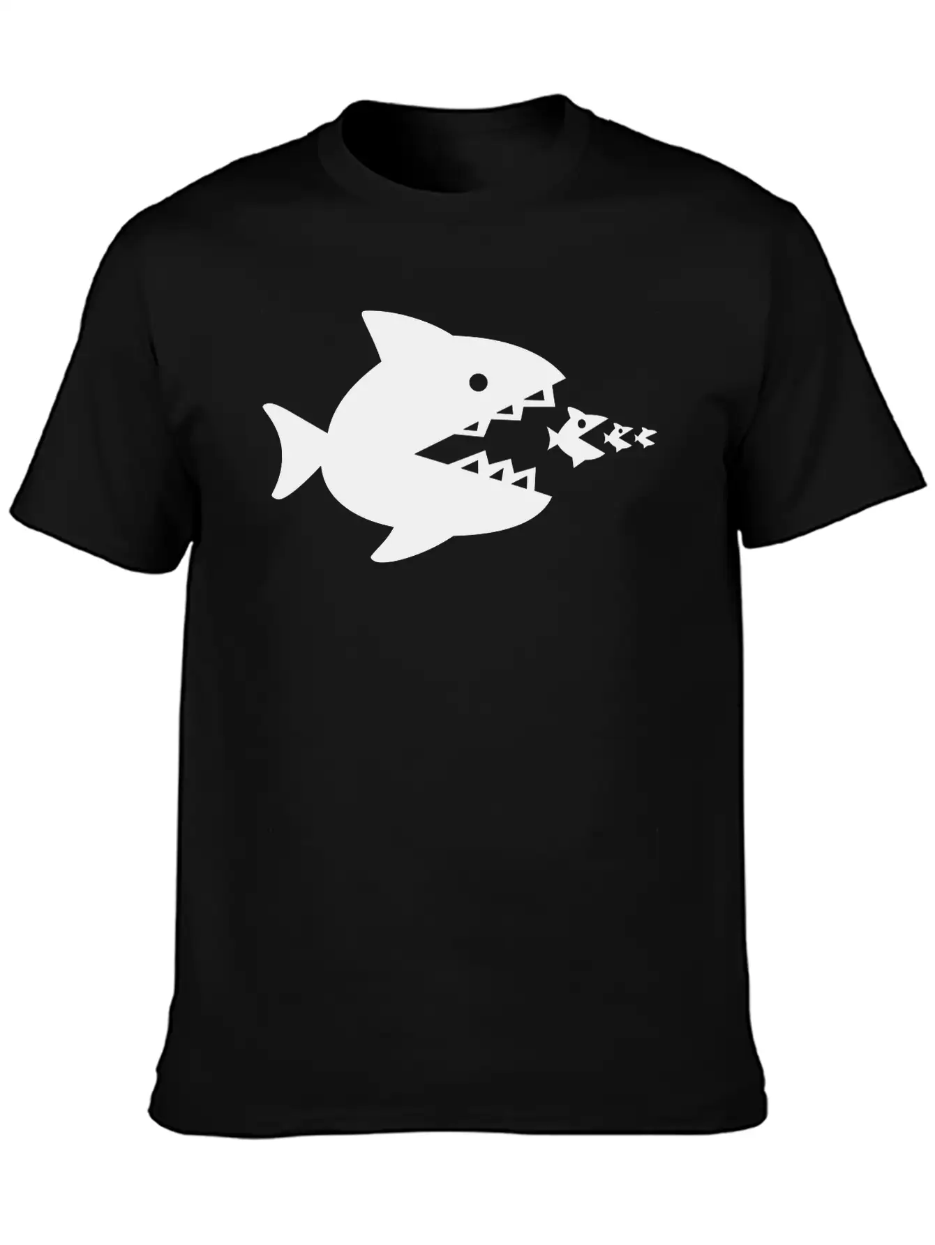 Fish Eats Fish Eats Fish Breathable Soft Cotton T-Shirt – Timeless Casual Look