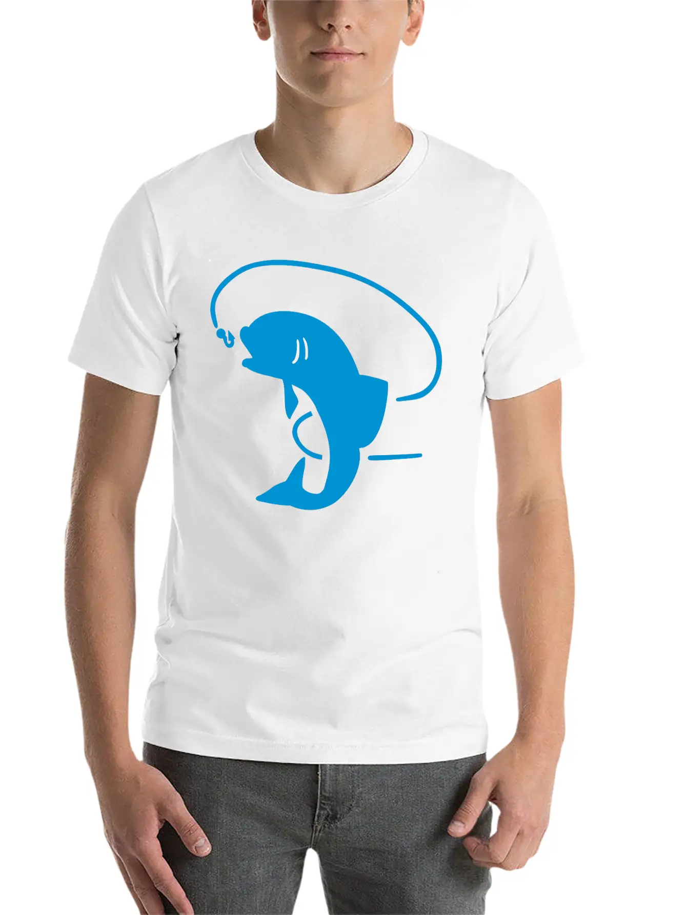 Fish Fishing Unisex Short Sleeve Soft Cotton T-Shirt – Casual Everyday Wear