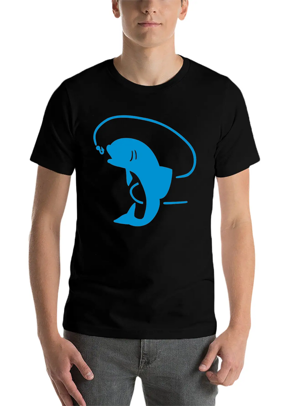 Fish Fishing Unisex Short Sleeve Soft Cotton T-Shirt – Casual Everyday Wear