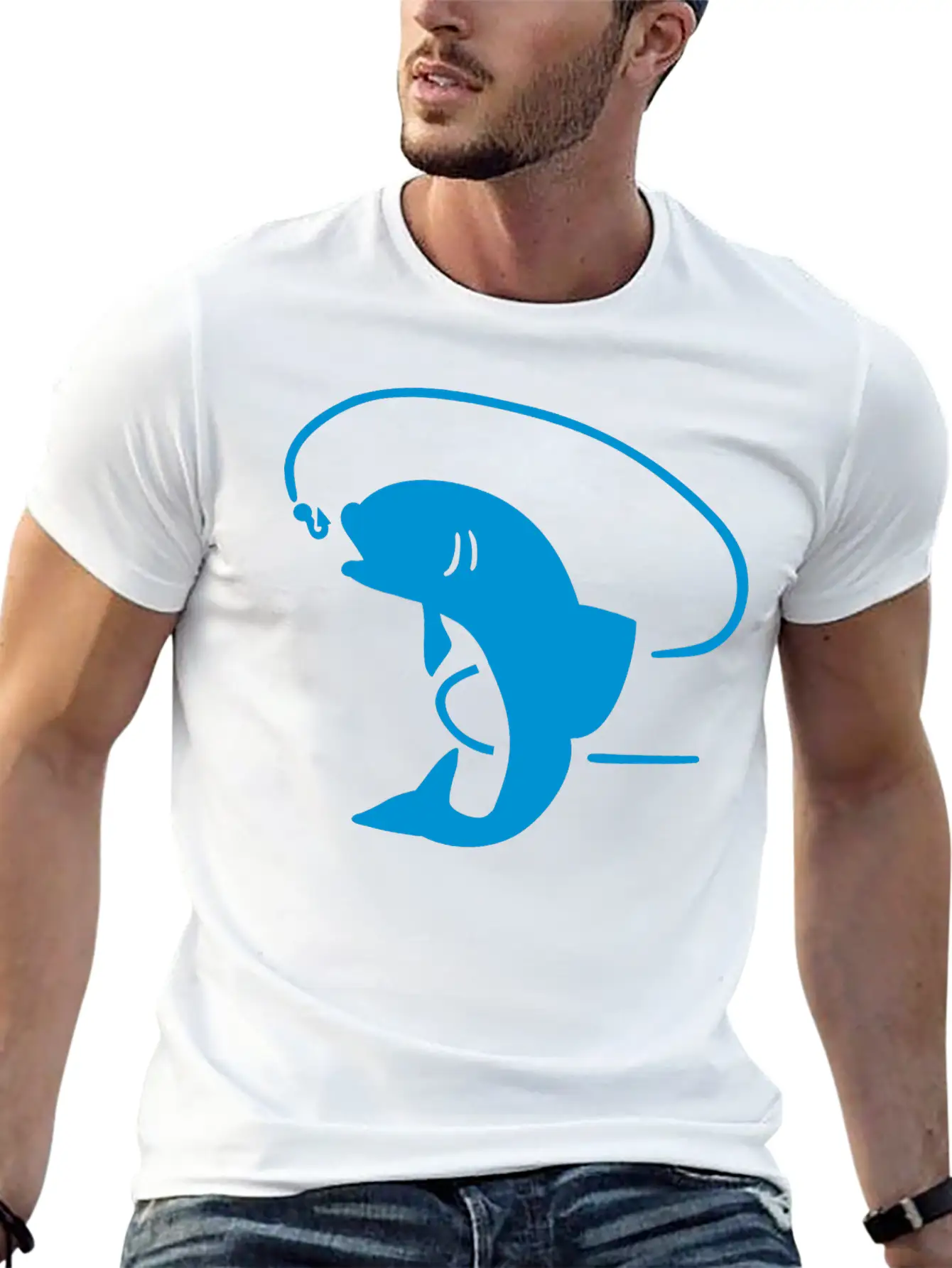Fish Fishing Unisex Short Sleeve Soft Cotton T-Shirt – Casual Everyday Wear