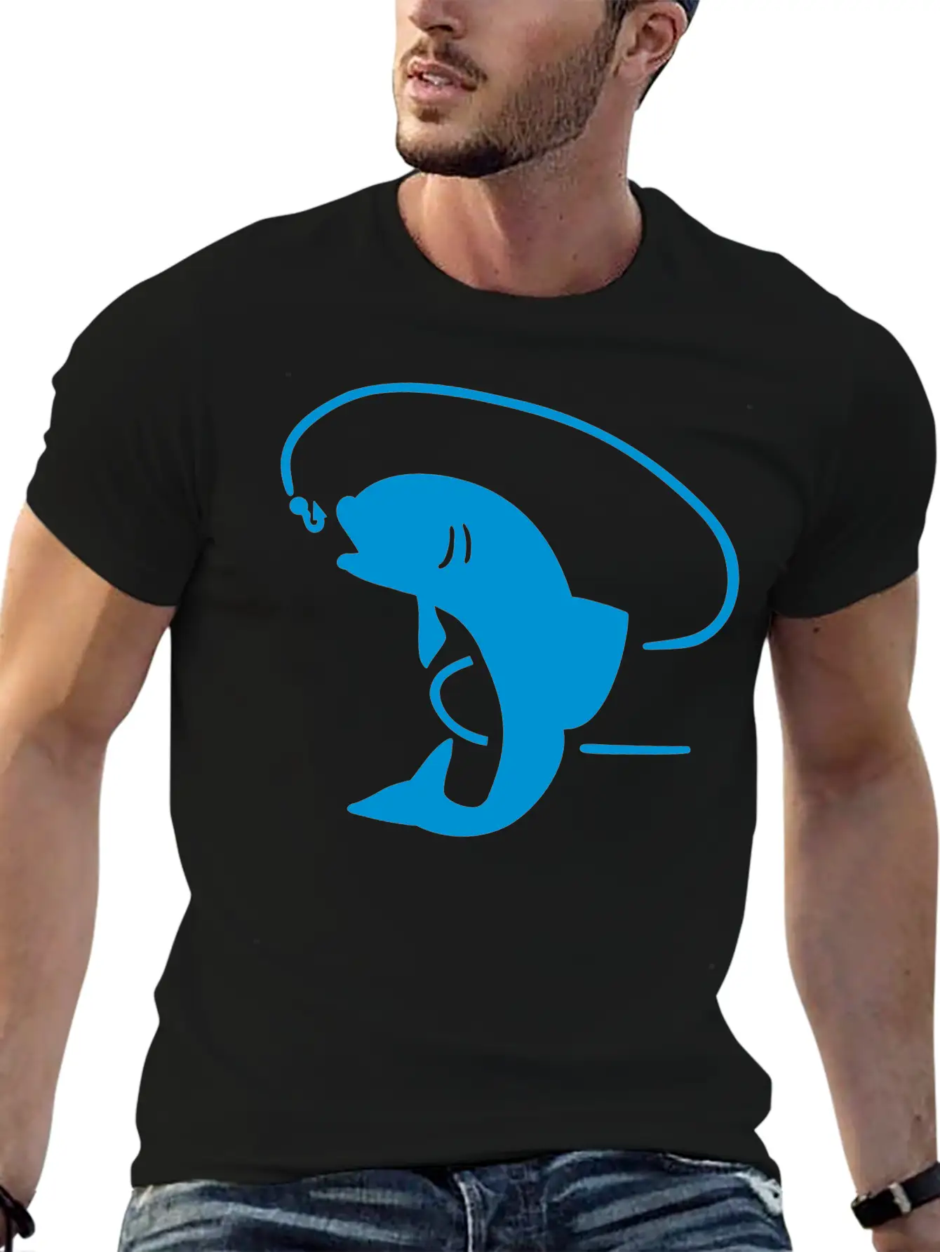 Fish Fishing Unisex Short Sleeve Soft Cotton T-Shirt – Casual Everyday Wear