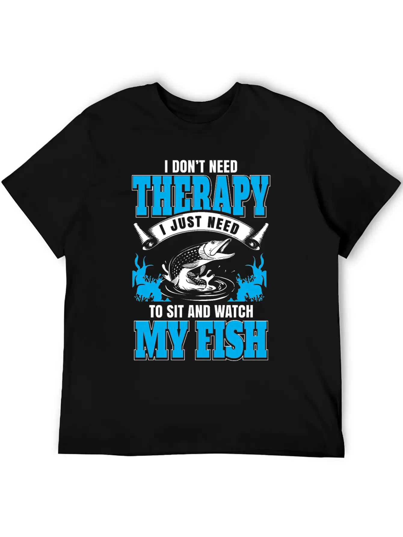 Fish My Therapy Stylish Everyday T-Shirt – Unisex Basic Cotton Tee