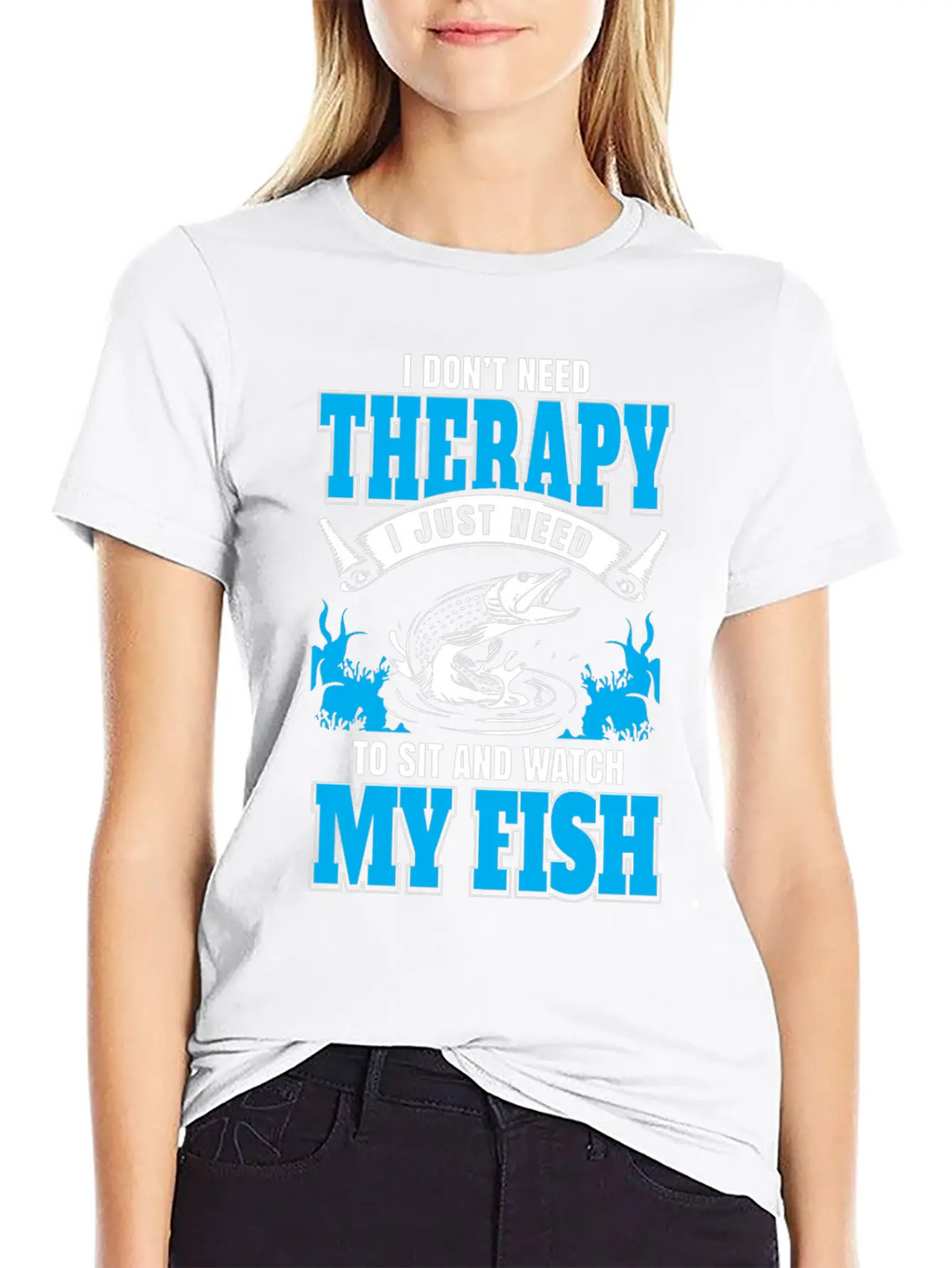 Fish My Therapy Stylish Everyday T-Shirt – Unisex Basic Cotton Tee