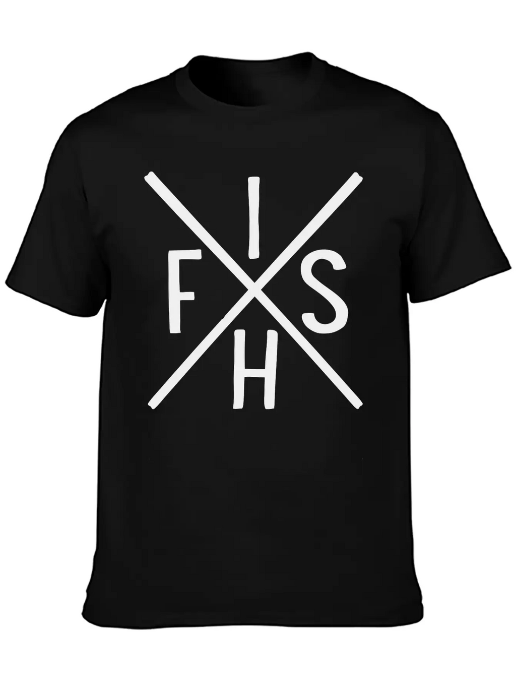 Fish Unisex Short Sleeve Soft Cotton T-Shirt – Casual Everyday Wear