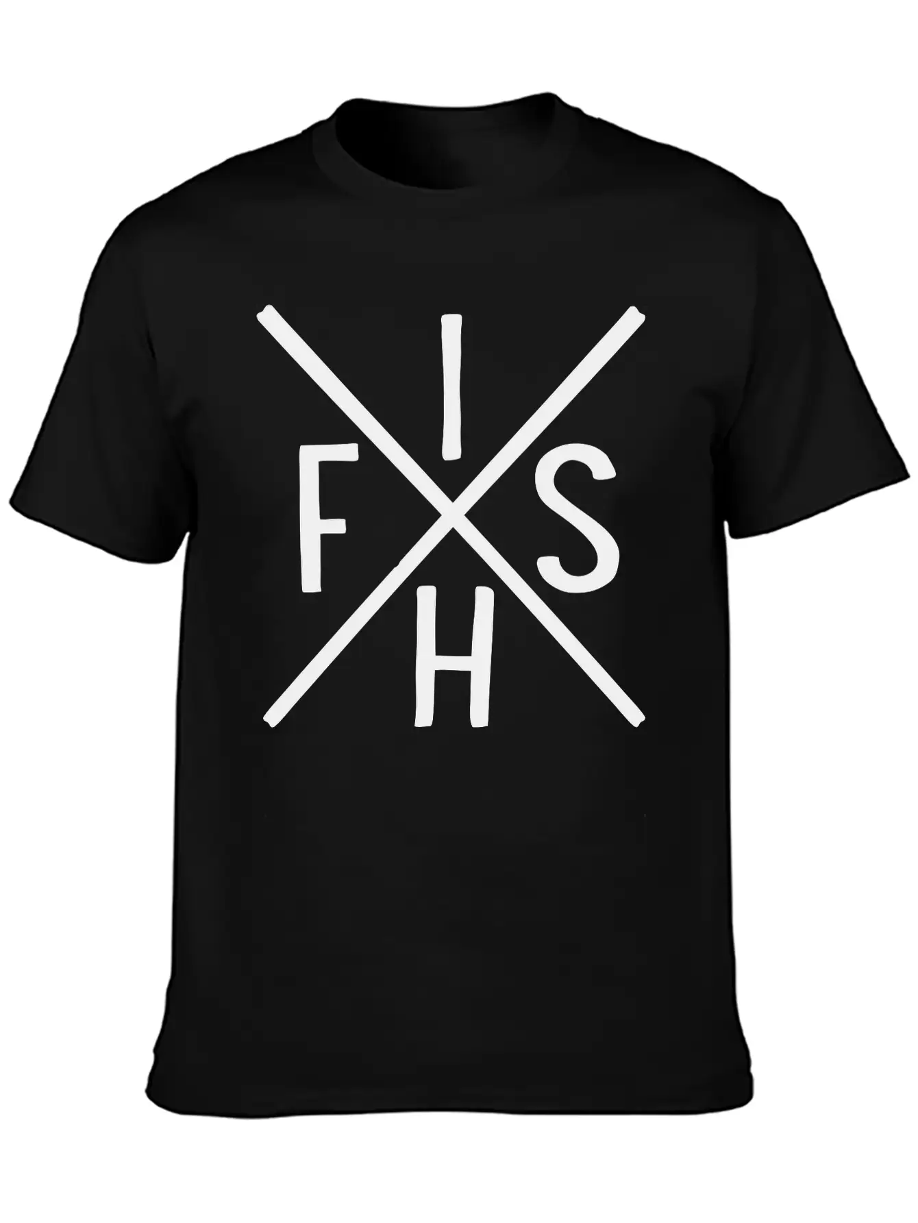 Fish Unisex Short Sleeve Soft Cotton T-Shirt – Casual Everyday Wear