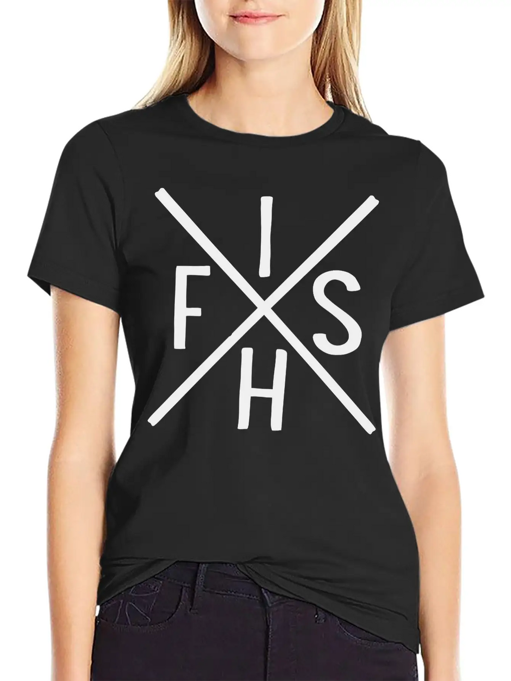 Fish Unisex Short Sleeve Soft Cotton T-Shirt – Casual Everyday Wear