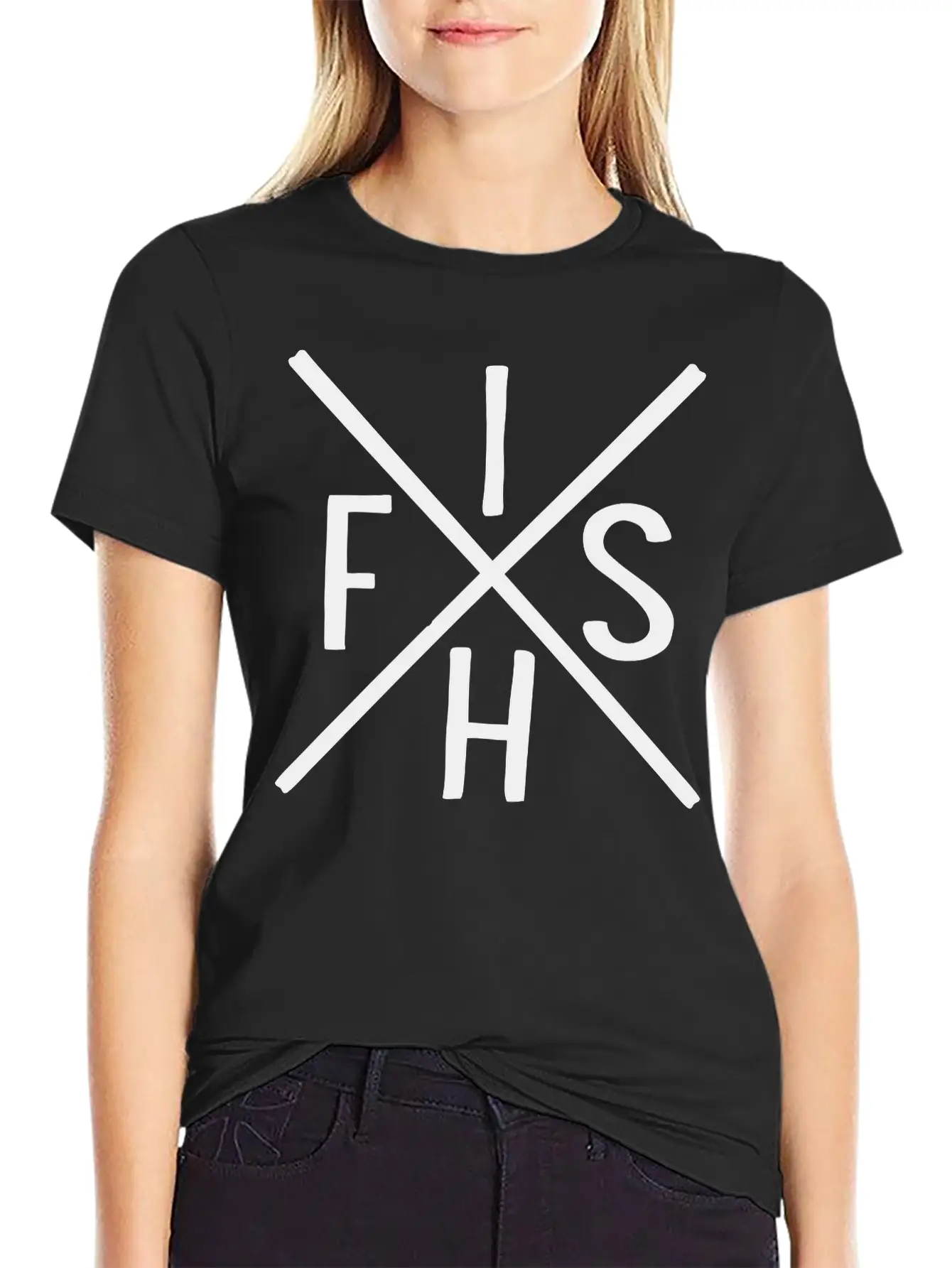 Fish Unisex Short Sleeve Soft Cotton T-Shirt – Casual Everyday Wear