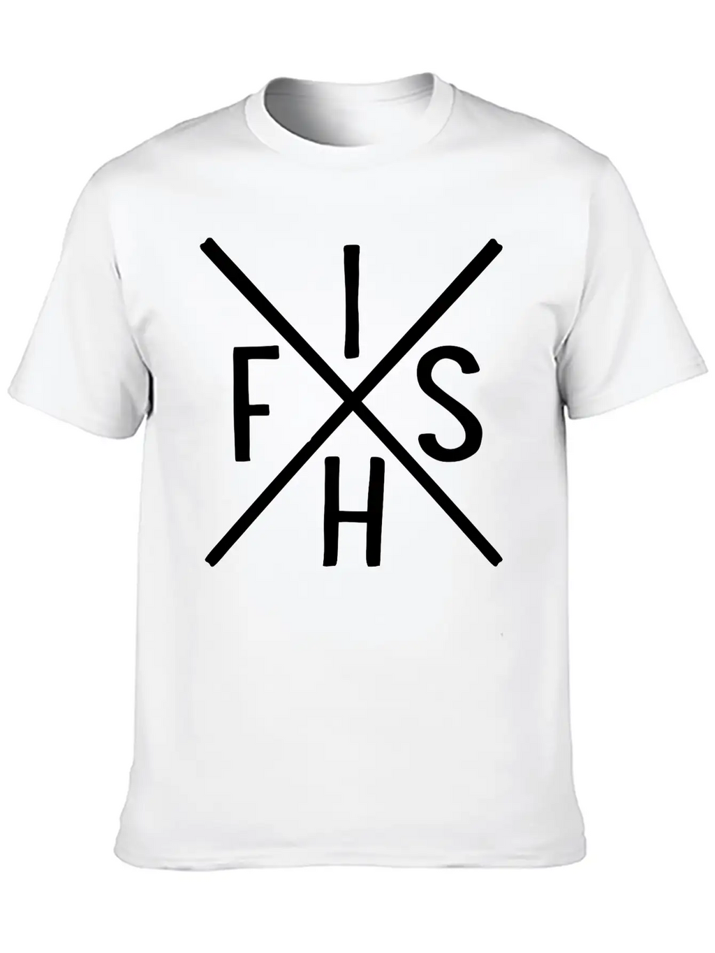 Fish Unisex Short Sleeve Soft Cotton T-Shirt – Casual Everyday Wear