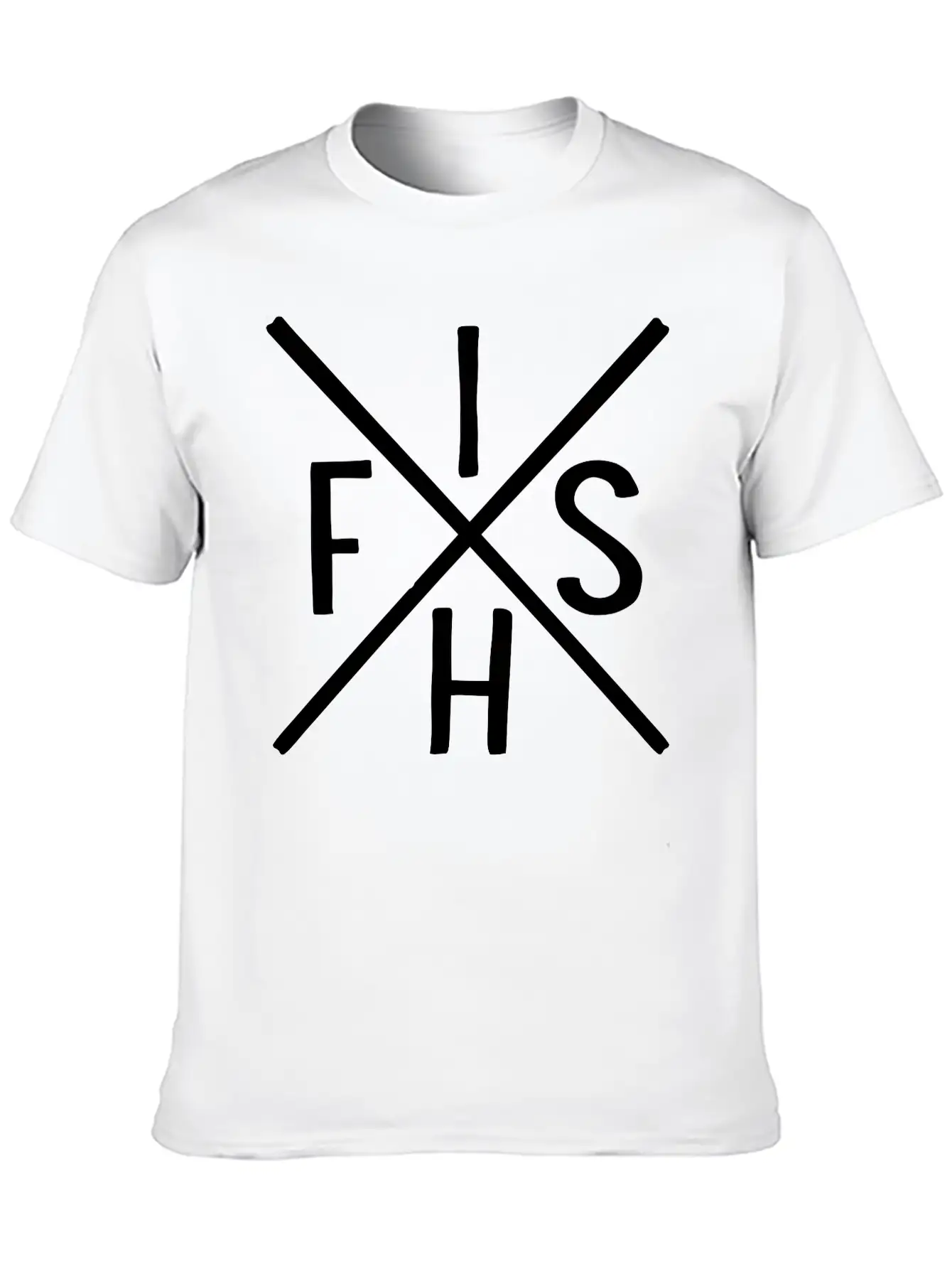 Fish Unisex Short Sleeve Soft Cotton T-Shirt – Casual Everyday Wear