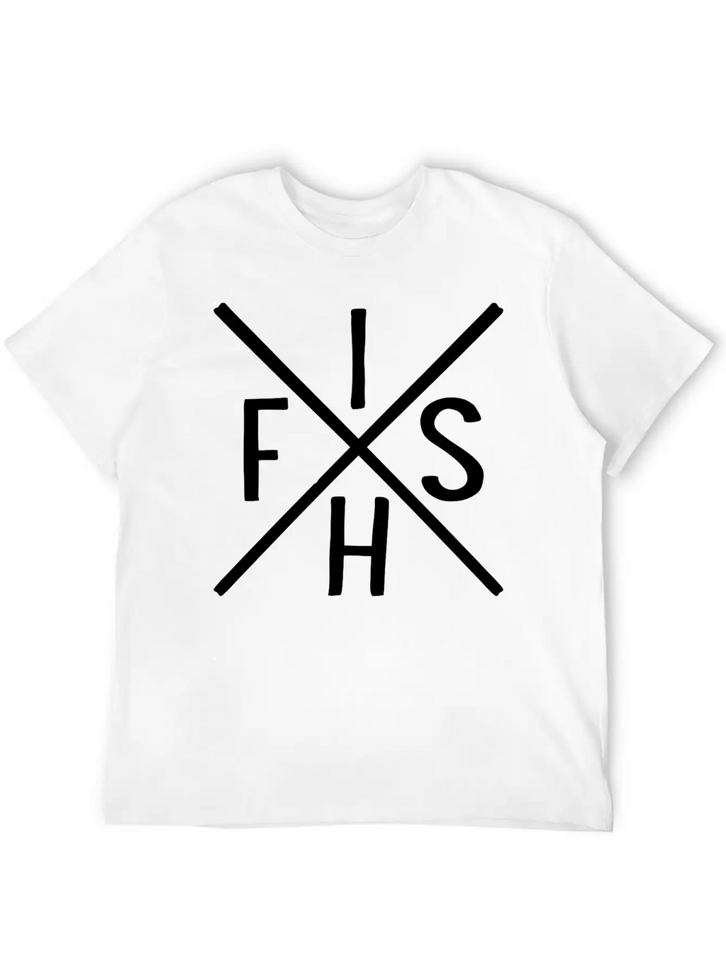 Fish Unisex Short Sleeve Soft Cotton T-Shirt – Casual Everyday Wear