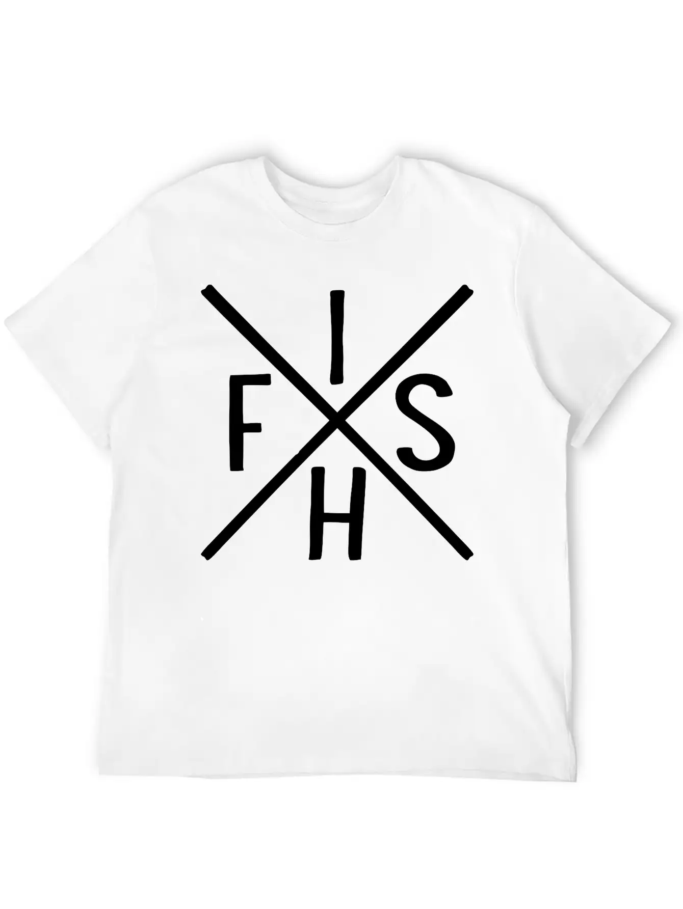 Fish Unisex Short Sleeve Soft Cotton T-Shirt – Casual Everyday Wear