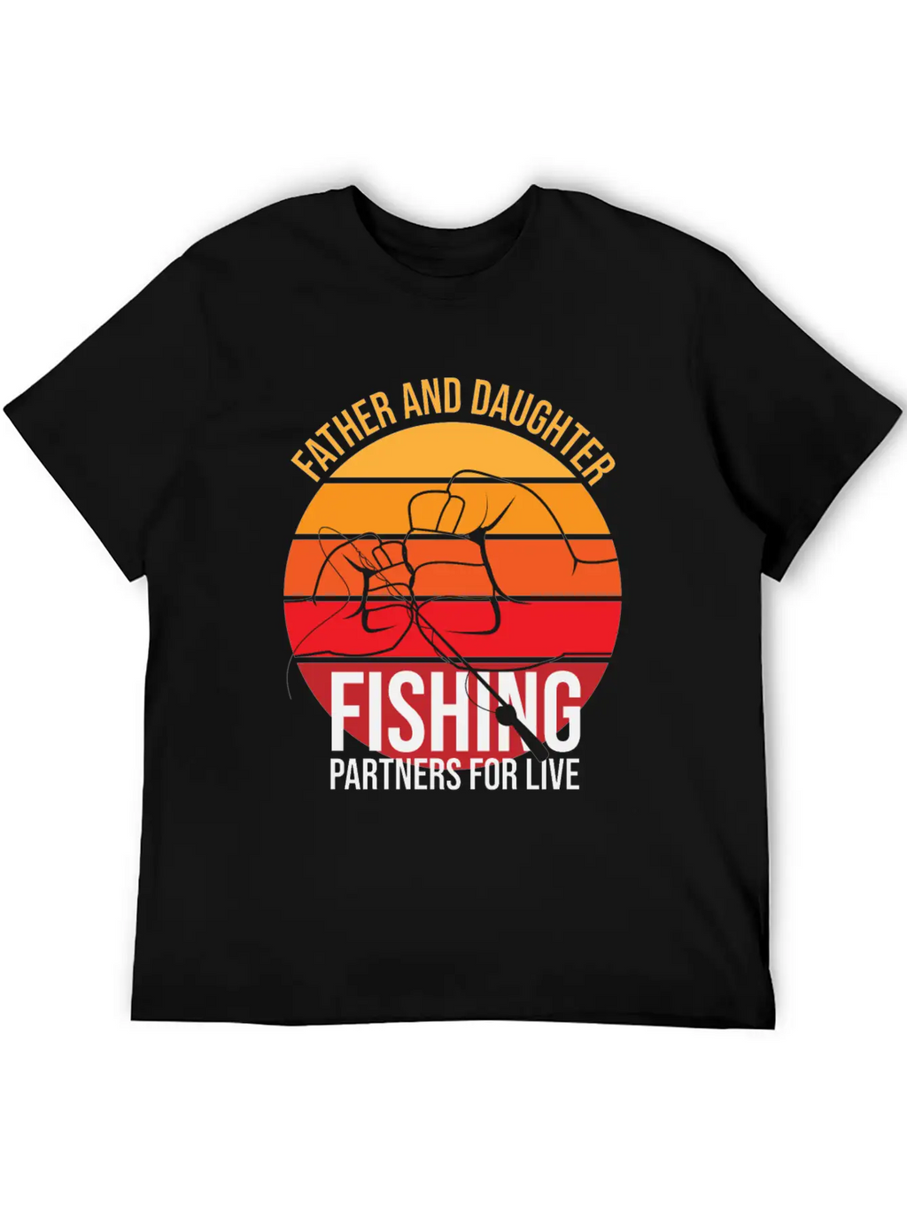 Fishing Father And Daughter Fishing Partners For L Essential Cotton Tee For Daily Outfits – Unisex Style