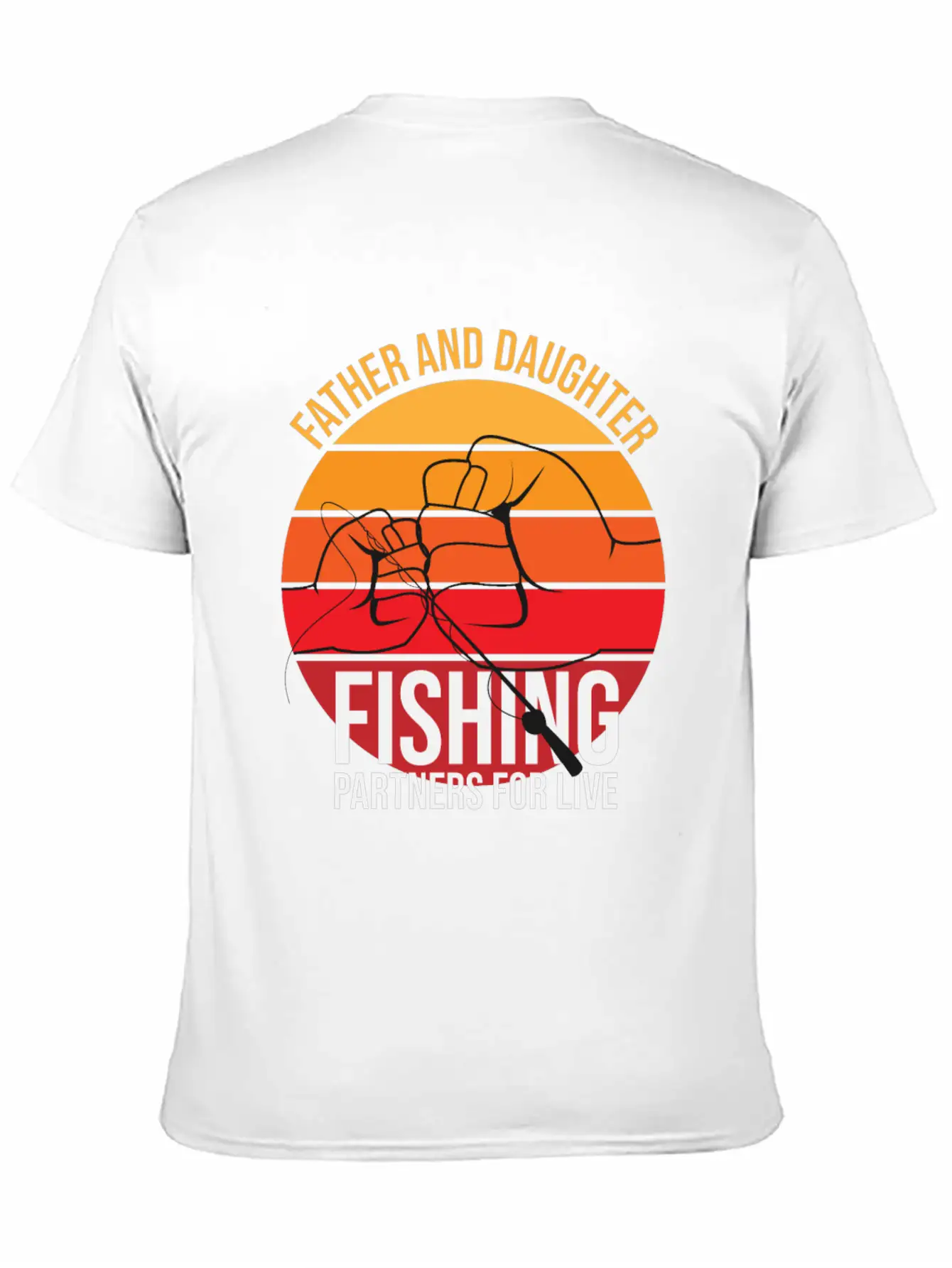 Fishing Father And Daughter Fishing Partners For L Essential Cotton Tee For Daily Outfits – Unisex Style