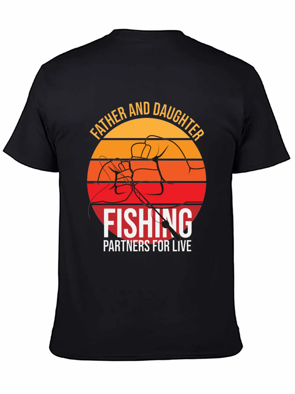 Fishing Father And Daughter Fishing Partners For L Essential Cotton Tee For Daily Outfits – Unisex Style