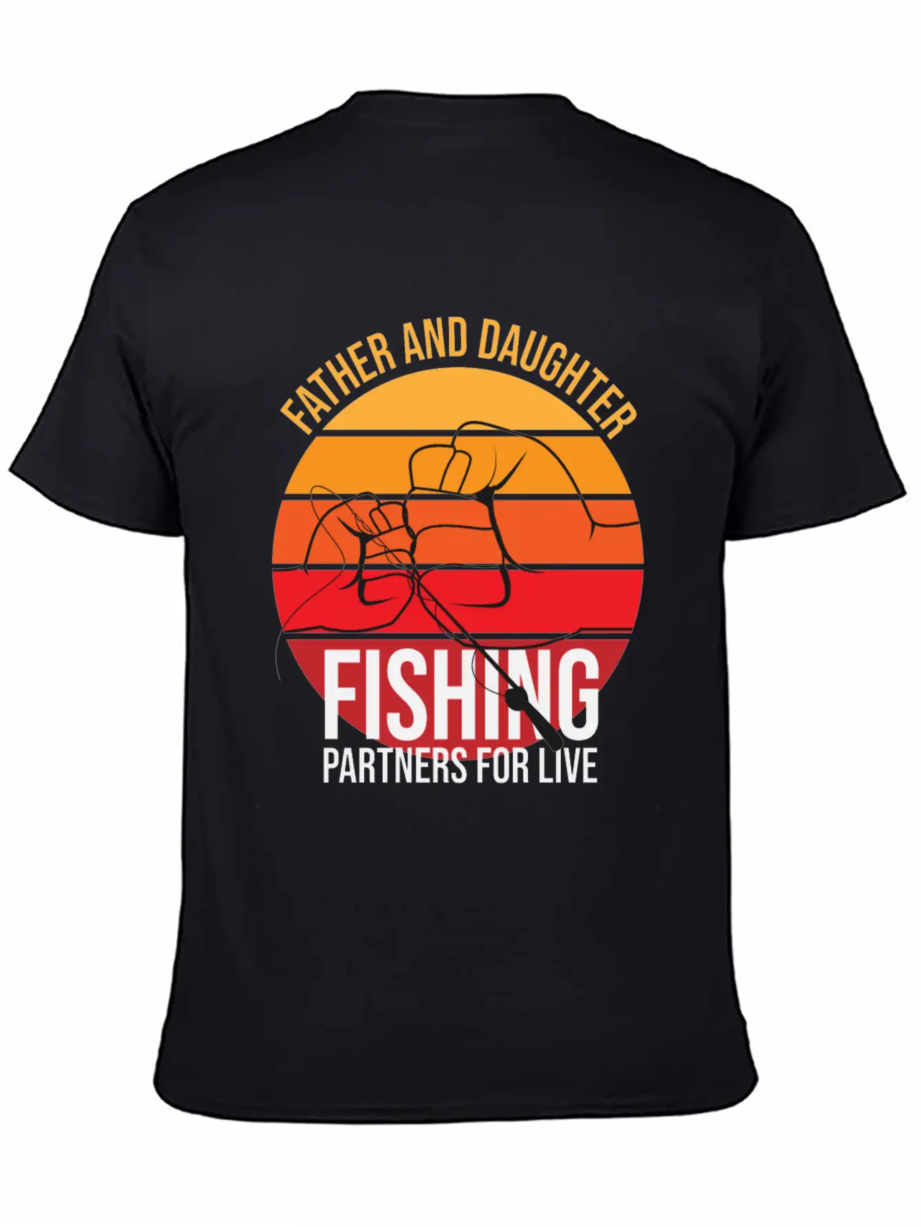 Fishing Father And Daughter Fishing Partners For L Essential Cotton Tee For Daily Outfits – Unisex Style