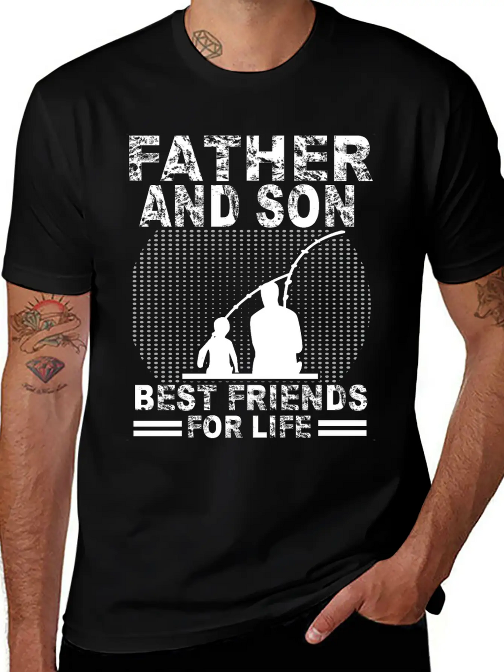 Fishing Father And Son Best Friends For Life Fish Breathable Soft Cotton T-Shirt – Timeless Casual Look