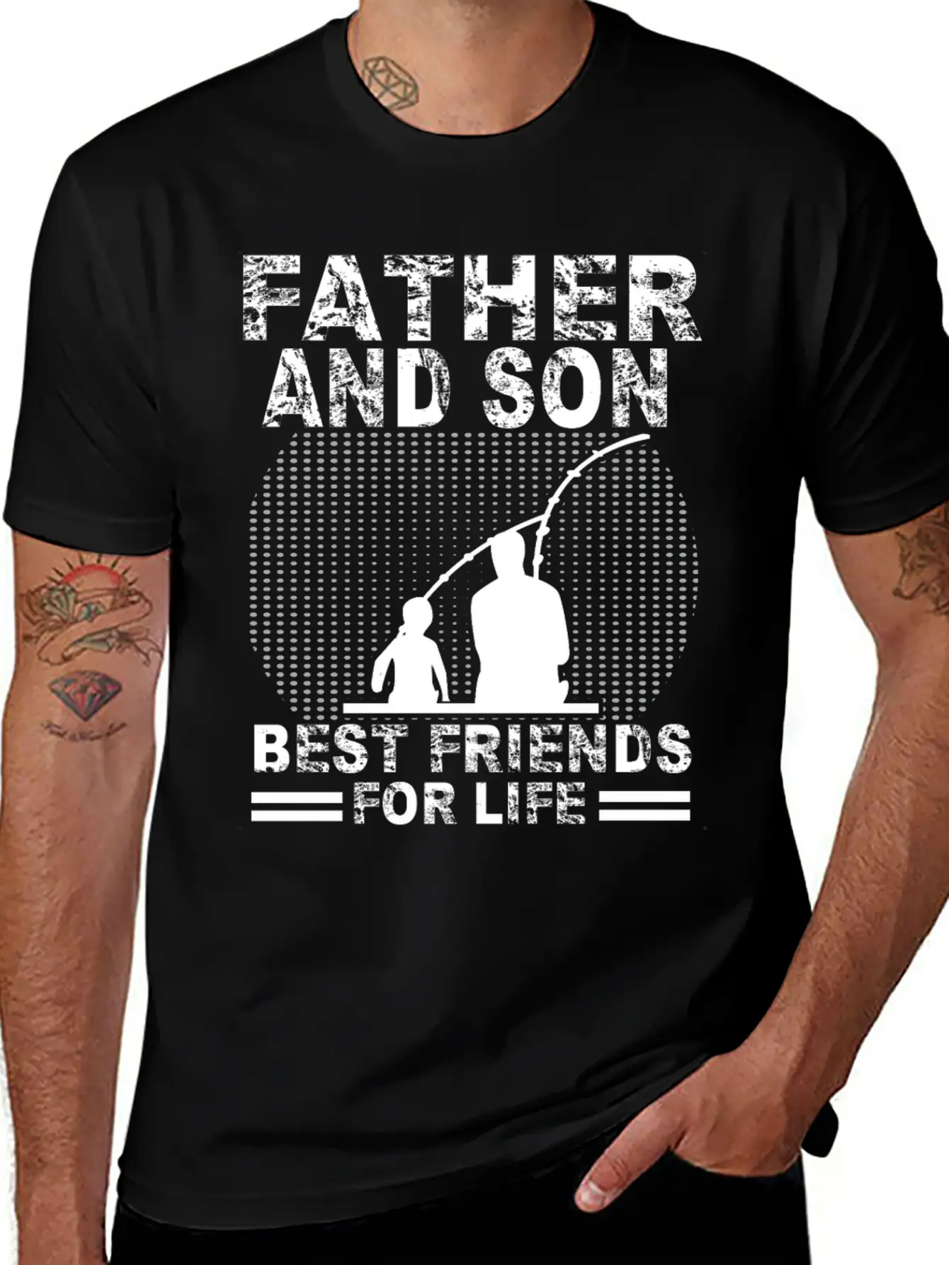 Fishing Father And Son Best Friends For Life Fish Breathable Soft Cotton T-Shirt – Timeless Casual Look