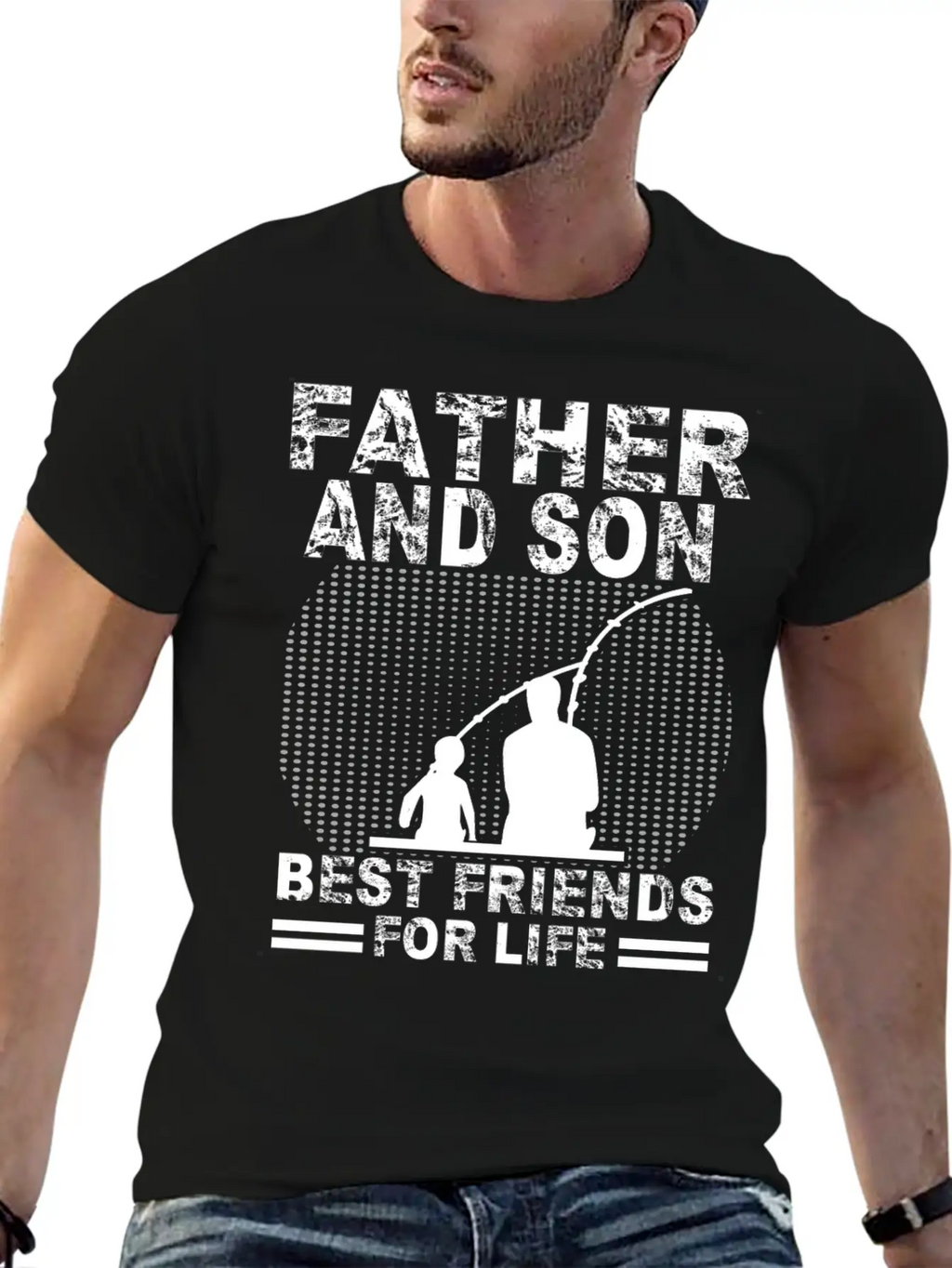 Fishing Father And Son Best Friends For Life Fish Breathable Soft Cotton T-Shirt – Timeless Casual Look