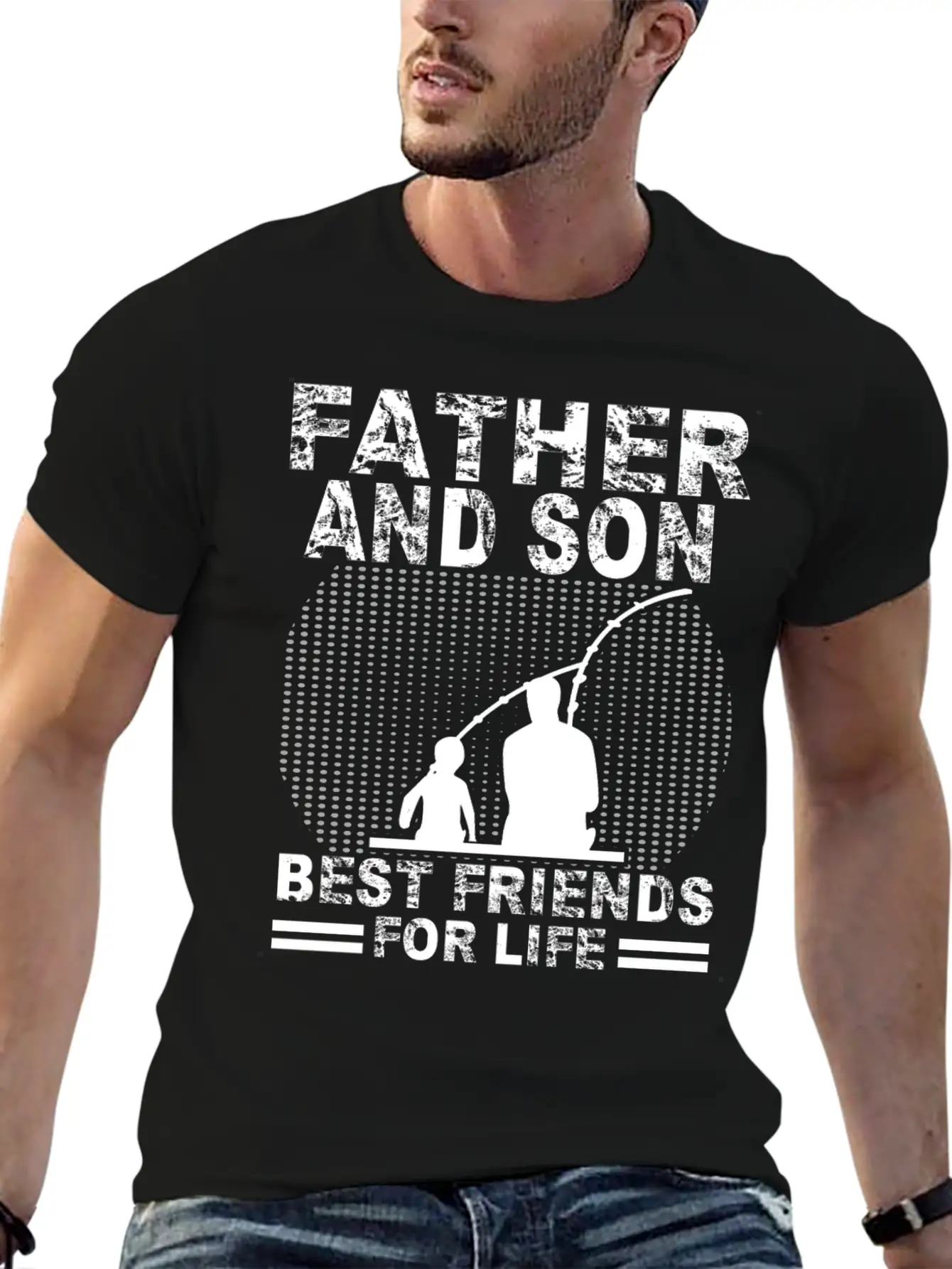 Fishing Father And Son Best Friends For Life Fish Breathable Soft Cotton T-Shirt – Timeless Casual Look