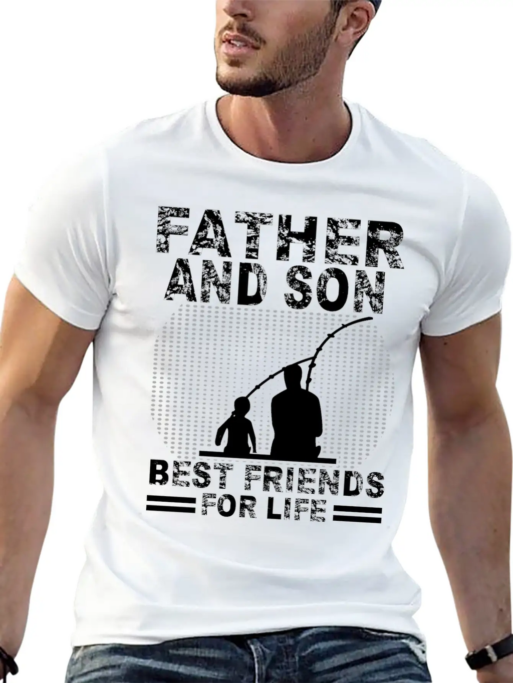 Fishing Father And Son Best Friends For Life Fish Breathable Soft Cotton T-Shirt – Timeless Casual Look